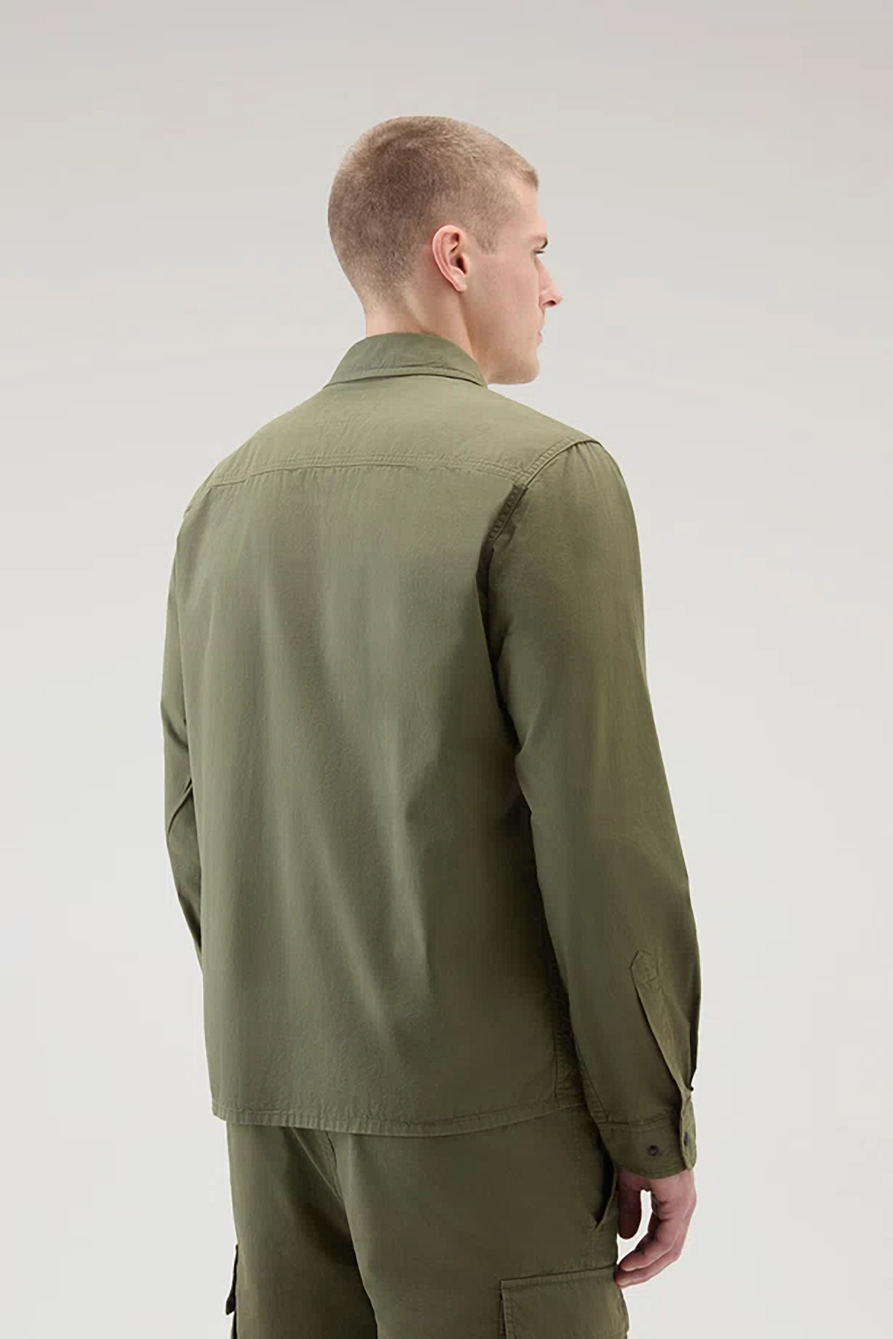 WOOLRICH Zip Cotton Gabardine Overshirt WOOLRICH Zip Cotton Gabardine Overshirt