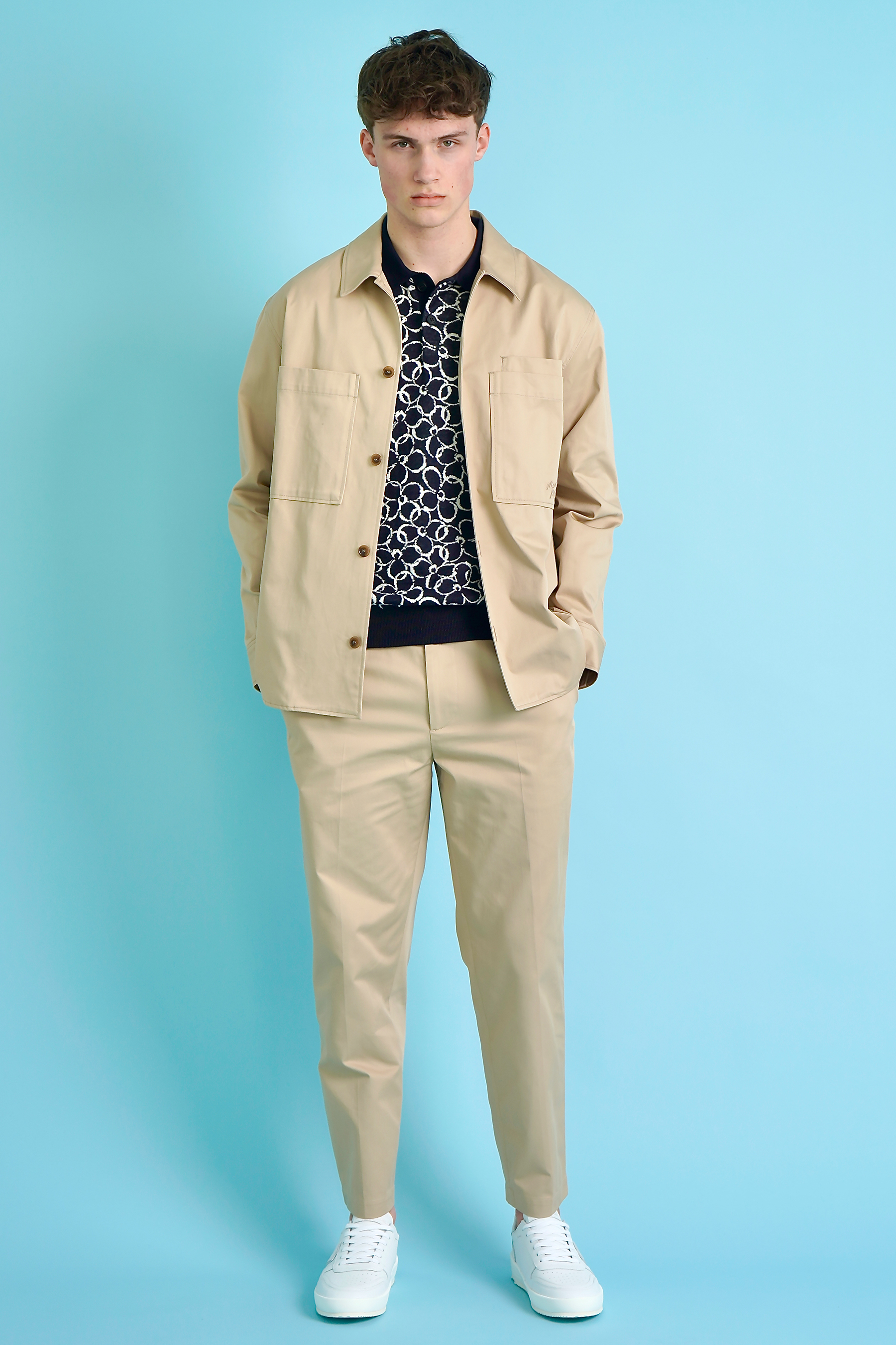 MAISON KITSUNÉ Cotton Gabardine Chino Pants MAISON KITSUNÉ Cotton Gabardine Chino Pants