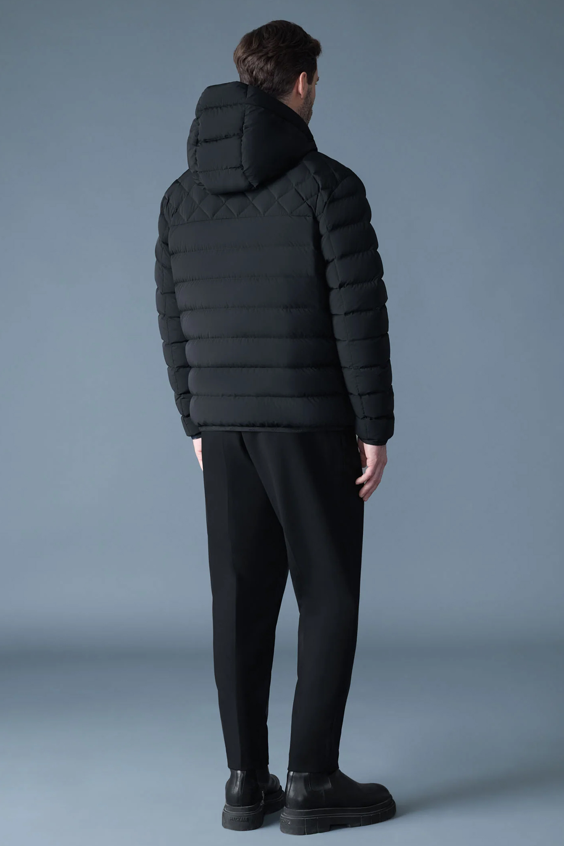 MACKAGE Regular Fit Recycled Nylon Stretch Down Jacket Bergen Mantel, Jacke, Erwachsener, Mann, Person