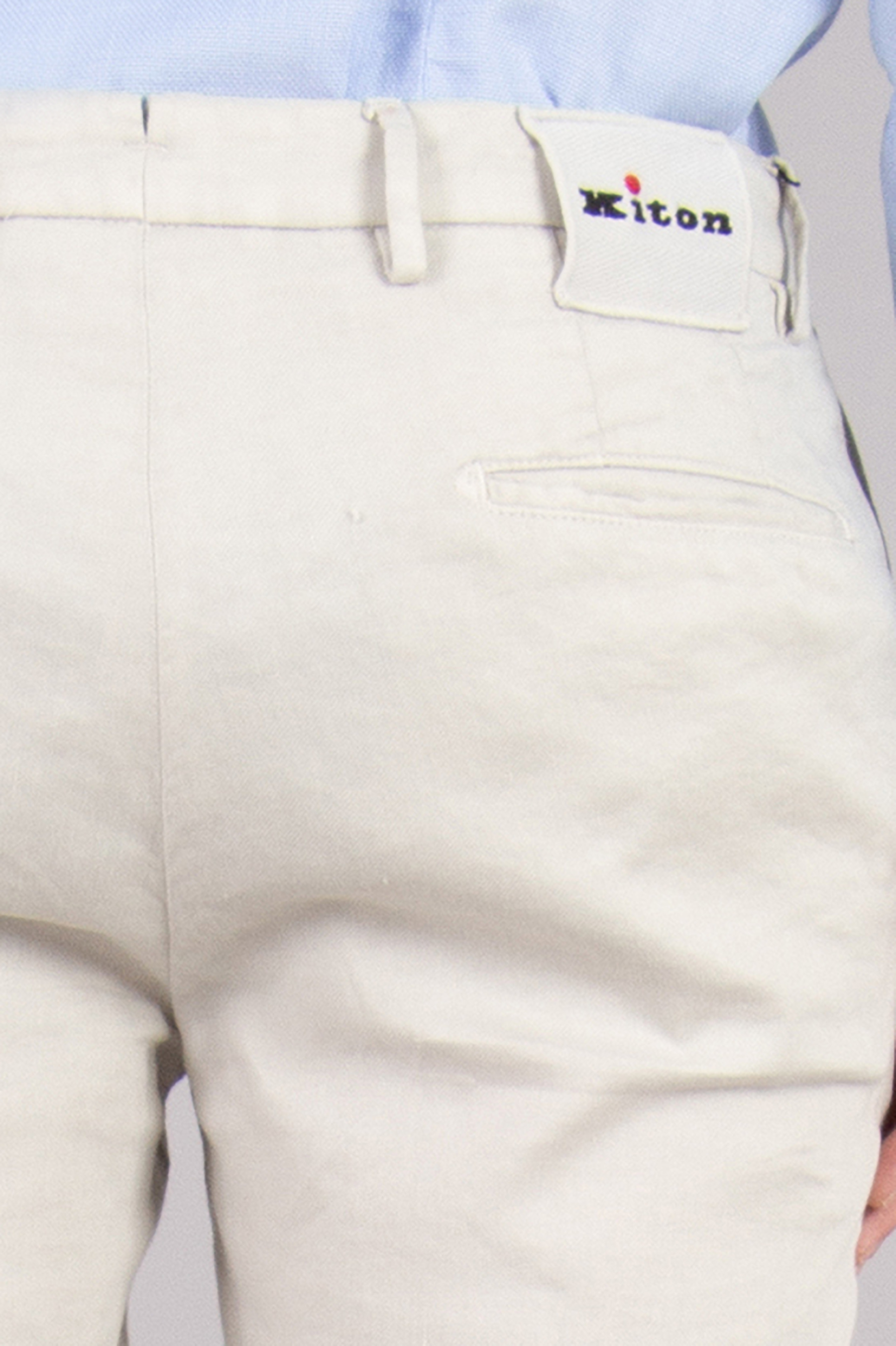 KITON Slim Fit Linen-Cotton Stretch Pants