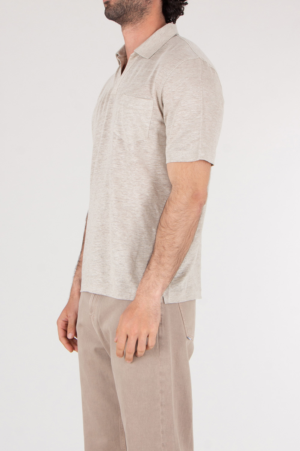 SEAESE Regular Fit Hemp Polo Shirt