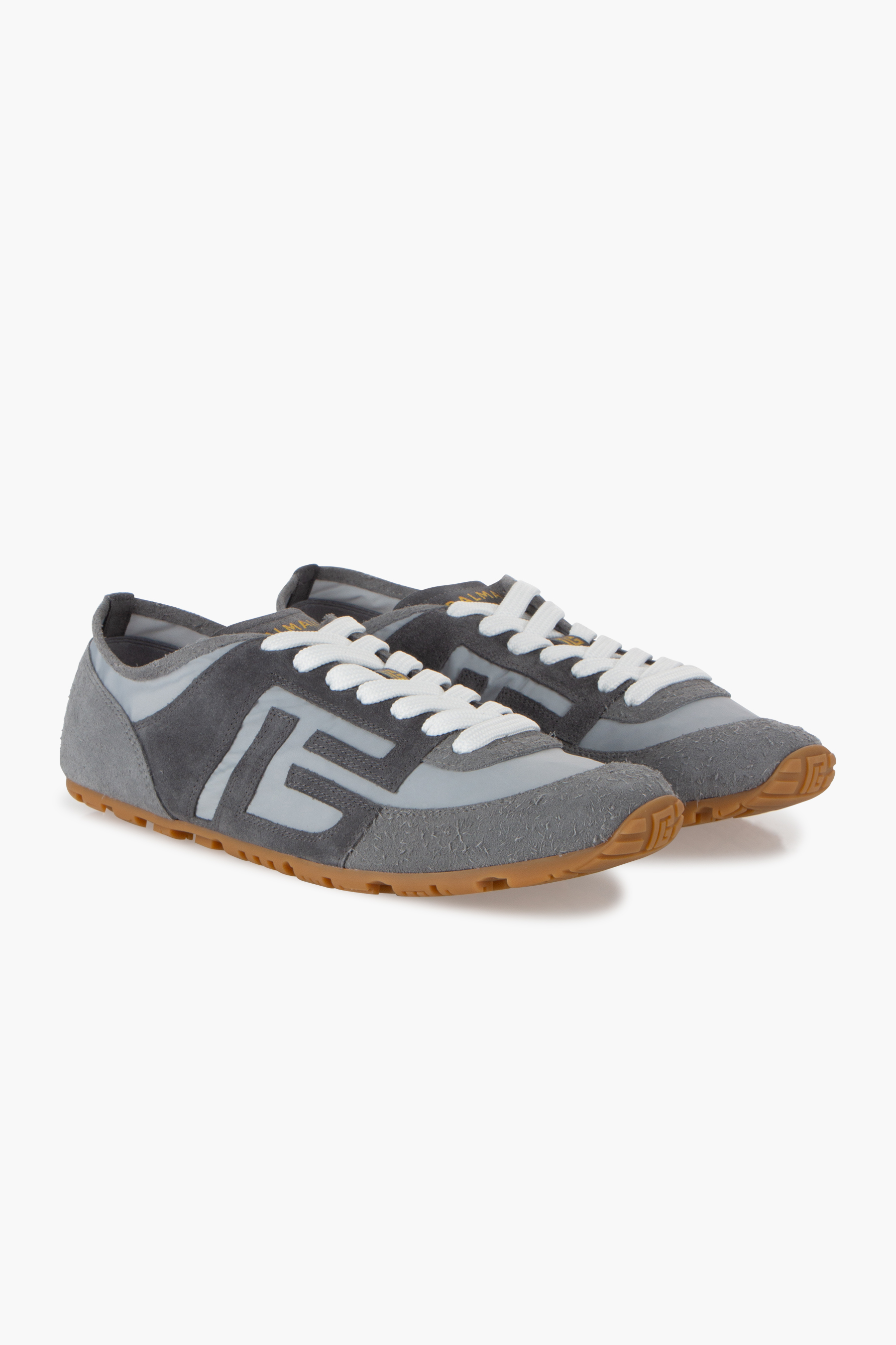BALMABALMAIN Suede And Ripstop Nylon Sneakers Racer 45