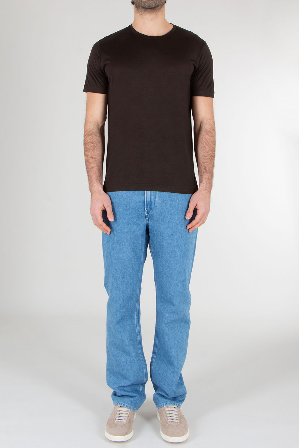 STEFAN BRANDT Regular Fit Silk Jersey T-Shirt Enno