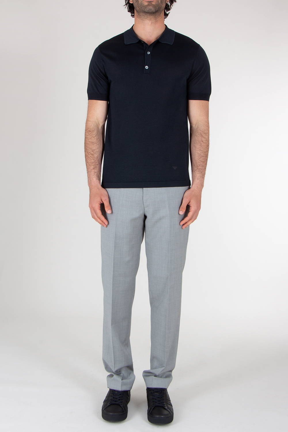 EMPORIO ARMANI Regular Fit Viscose Polo Shirt