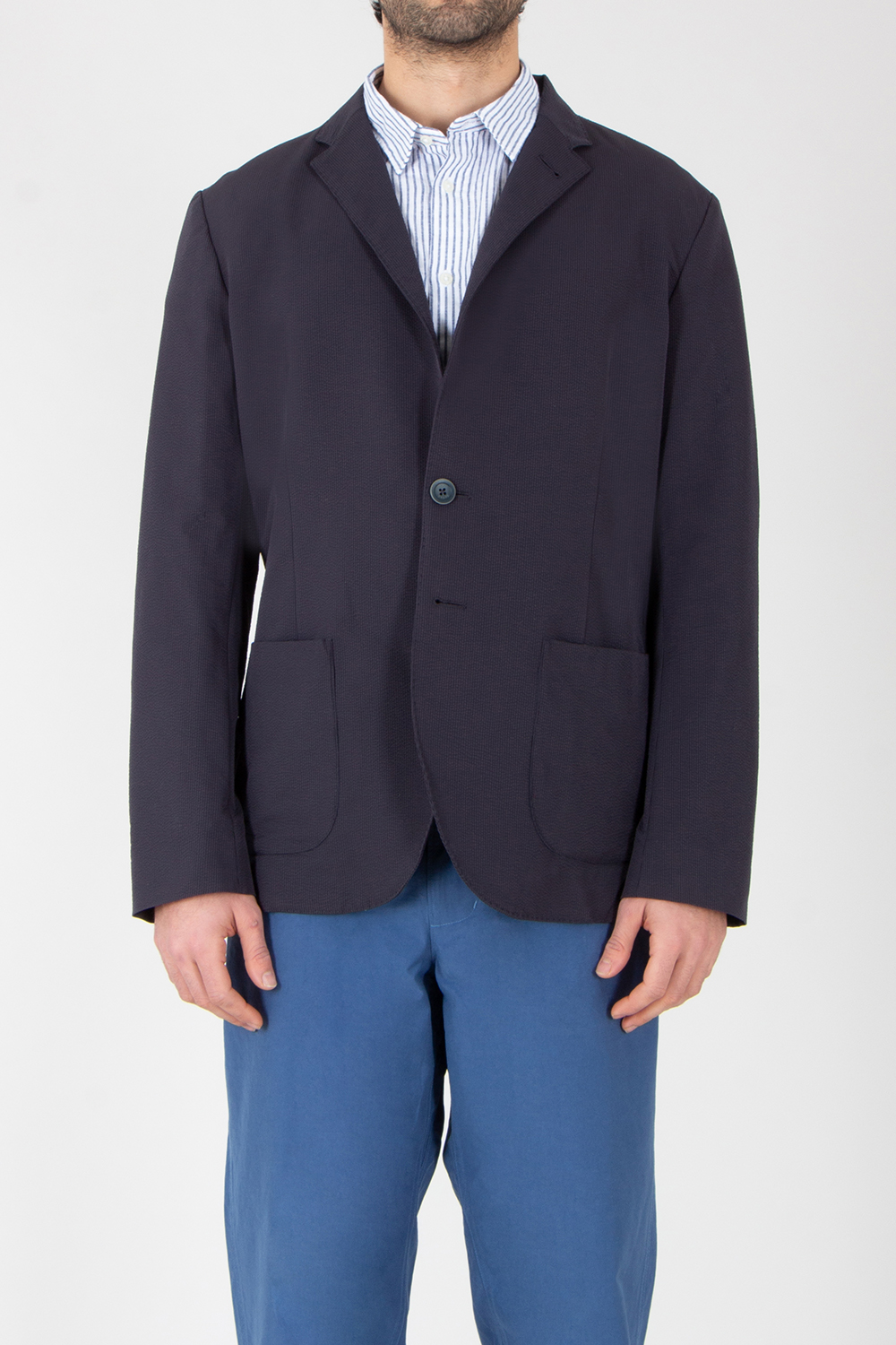 HERNO Regular Fit Stretch Seer-Crease Jacket