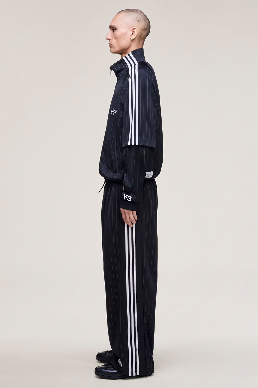 Y-3 Loose Fit Pinstripe Basketball Track Pants