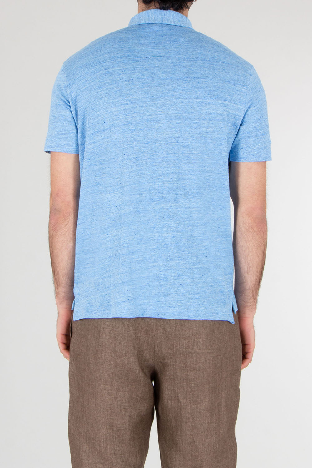 STEFAN BRANDT Regular Fit Linen Stretch Jersey Polo Shirt Laurin