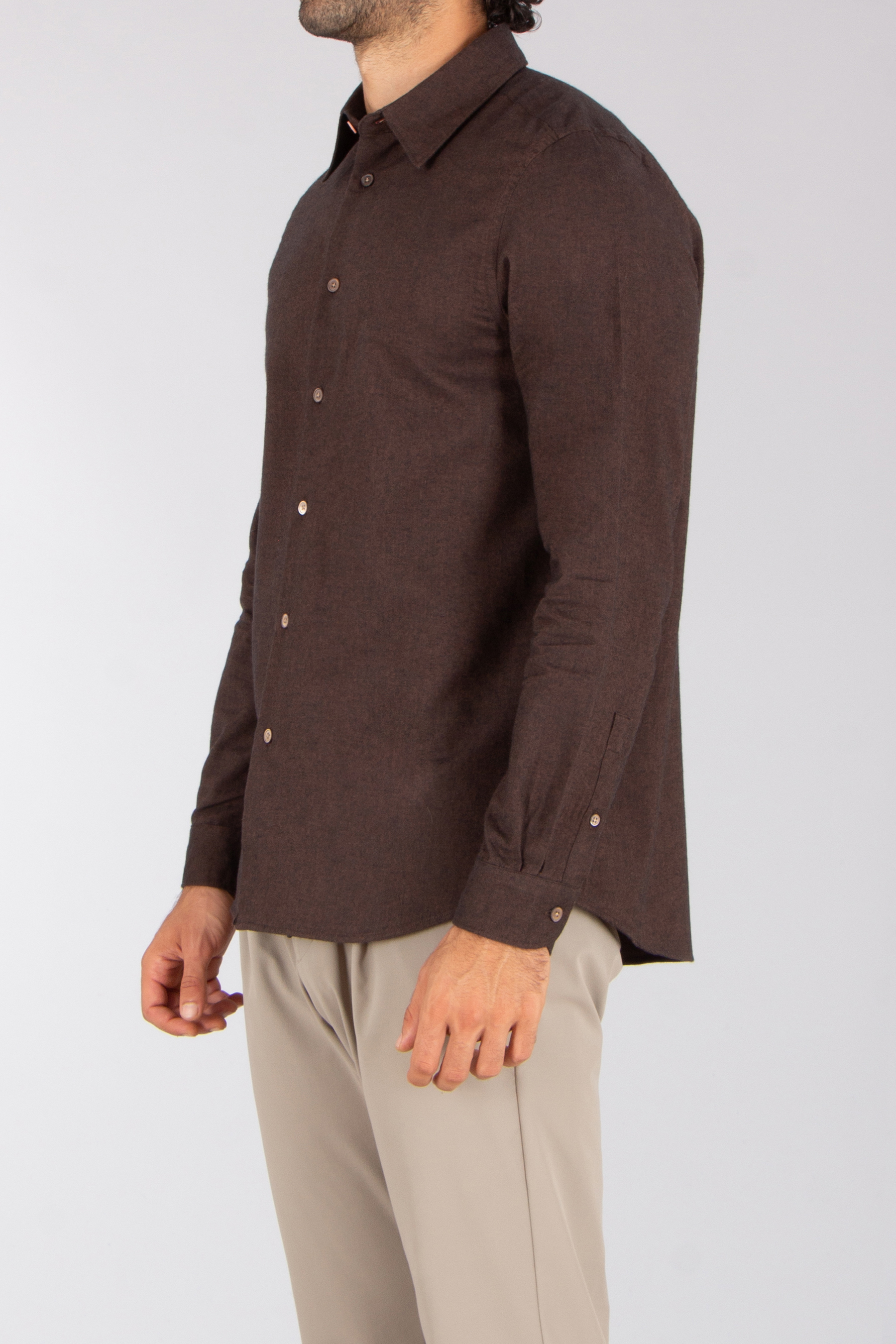 PAUL SMITH Regular Fit Cotton-Wool Blend Flannel Twill Shirt Bekleidung, Hemd, Langarm, Mantel, Leinen
