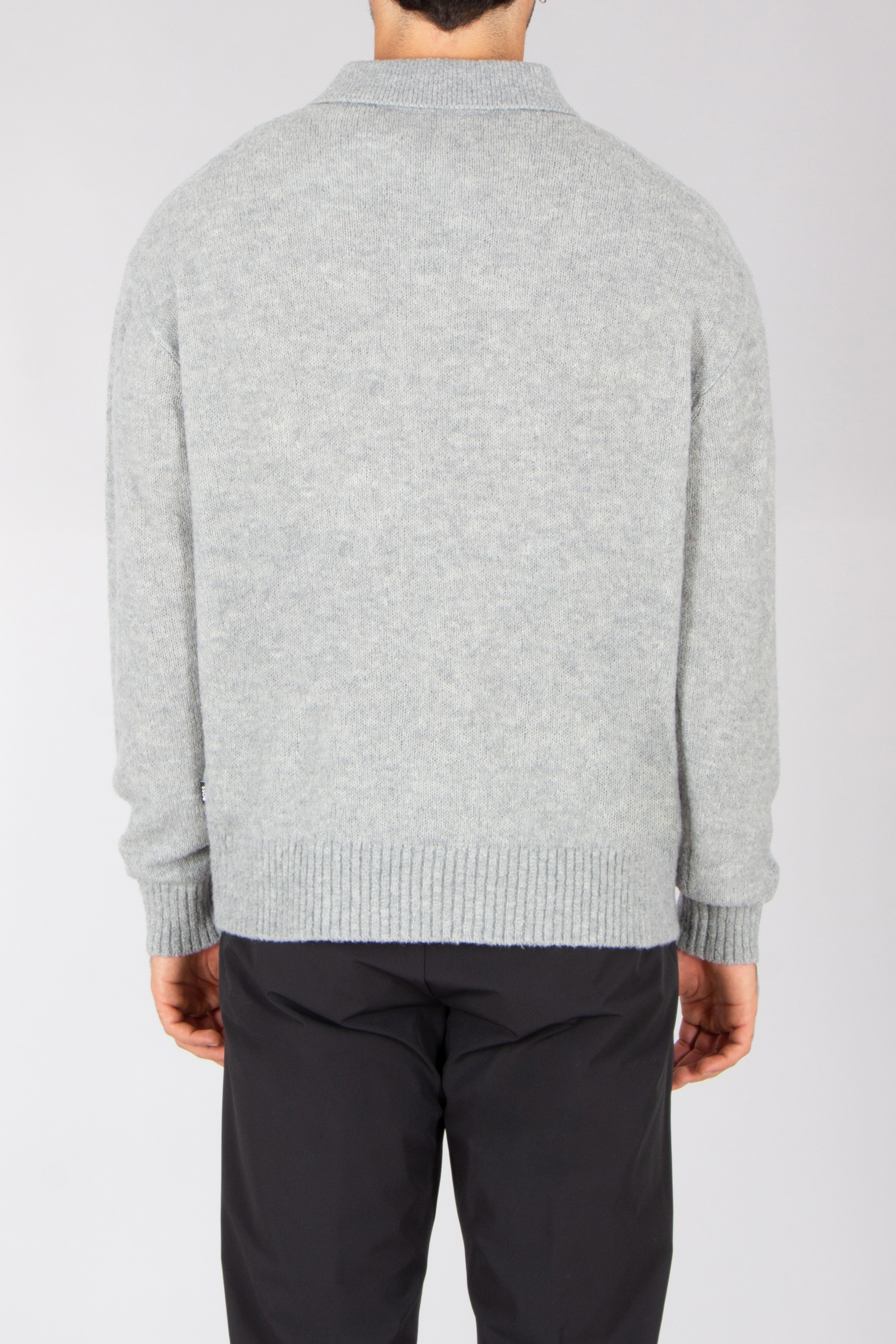 BOSS Relaxed Fit Virgin Wool Knit Polo C-Hadone Bekleidung, Strickwaren, Pullover, Sweatshirt