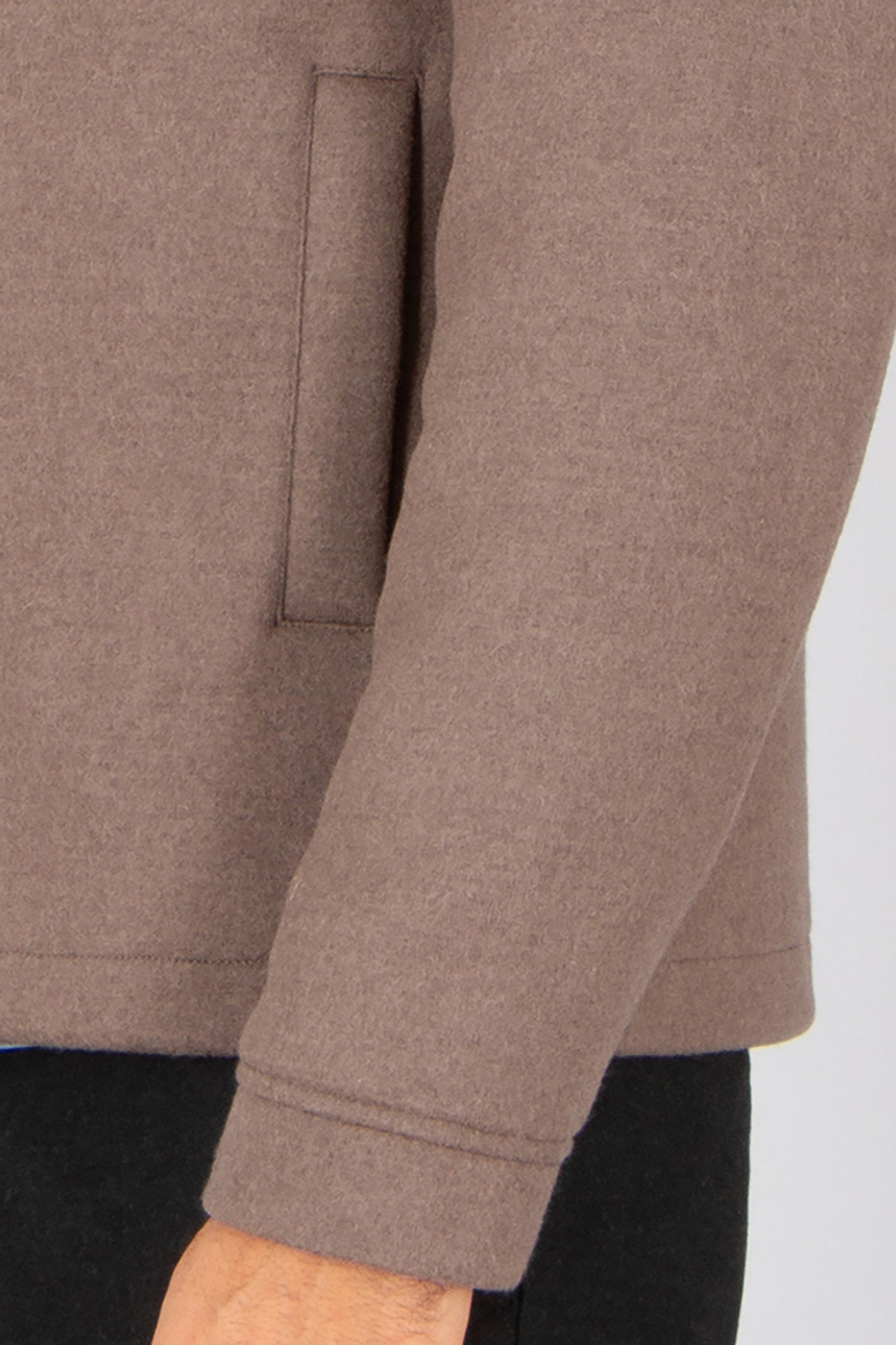 WOOLRICH Regular Fit Knitted Wool Blend Shirt Jacket Langarm, Ärmel, Mantel, Jacke, Pullover
