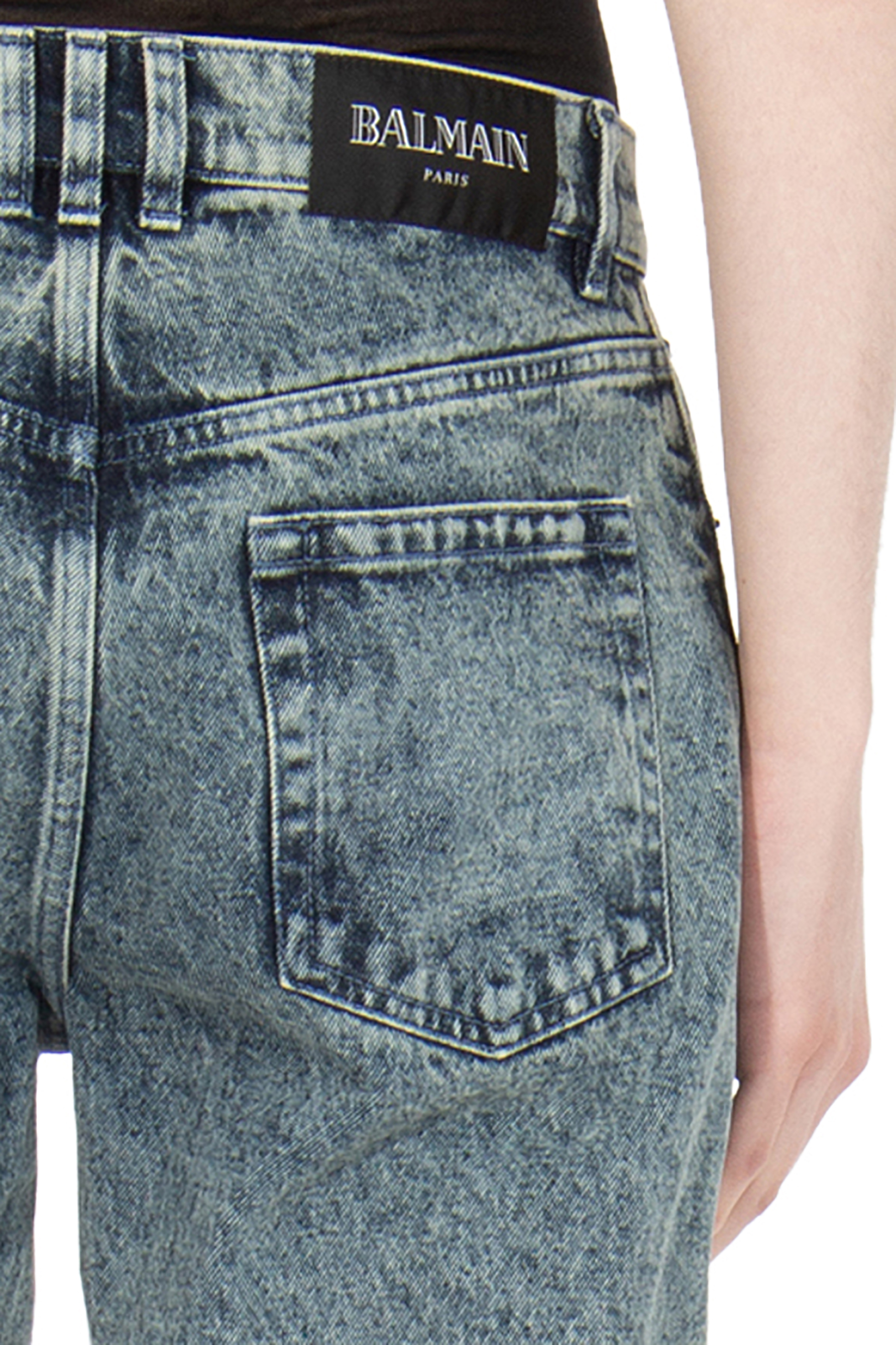 BALMAIN Regular Fit Premium Cotton Denim Jeans BALMAIN Regular Fit Premium Cotton Denim Jeans