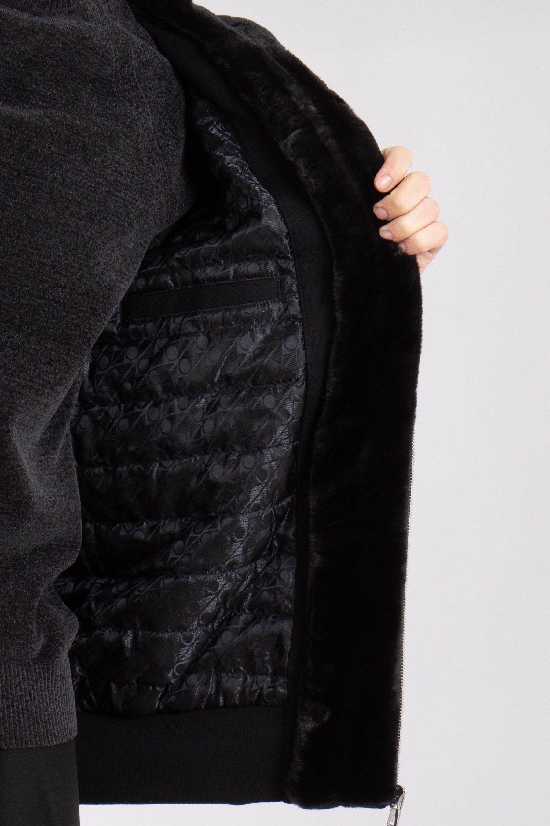 MOOSE KNUCKLES Regular Fit Padded Faux Fur Lined Cotton Blend Fleece Zip-Up Hoodie Classic Bunny MOOSE KNUCKLES Regular Fit Padded Faux Fur Lined Cotton Blend Fleece Zip-Up Hoodie Classic Bunny