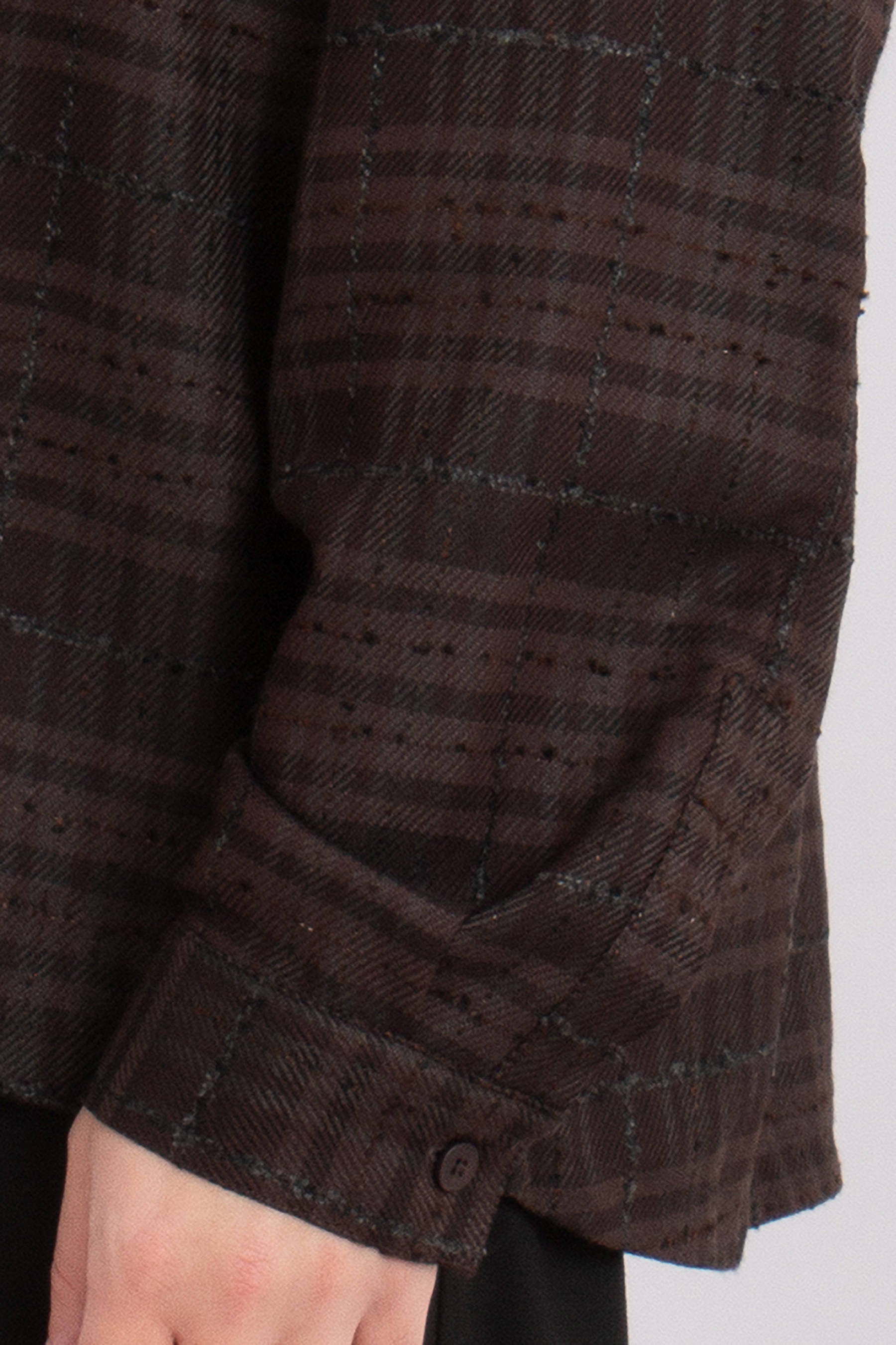 REPRESENT Oversized REP Embroidery Checked Cotton Blend Flannel REPRESENT Oversized REP Embroidery Checked Cotton Blend Flannel