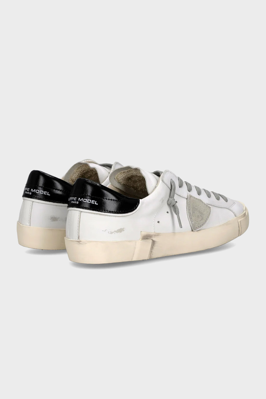 PHILIPPE MODEL Calf Skin Sneakers Prsx Vintage-Effect