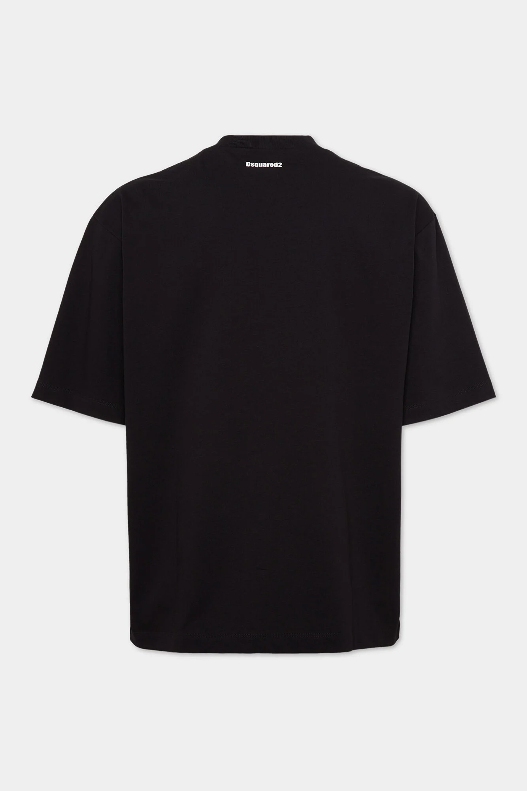DSQUARED2 Loose Fit Obsessed2 Print Cototn Jersey T-Shirt Bekleidung, T-shirt, Ärmel