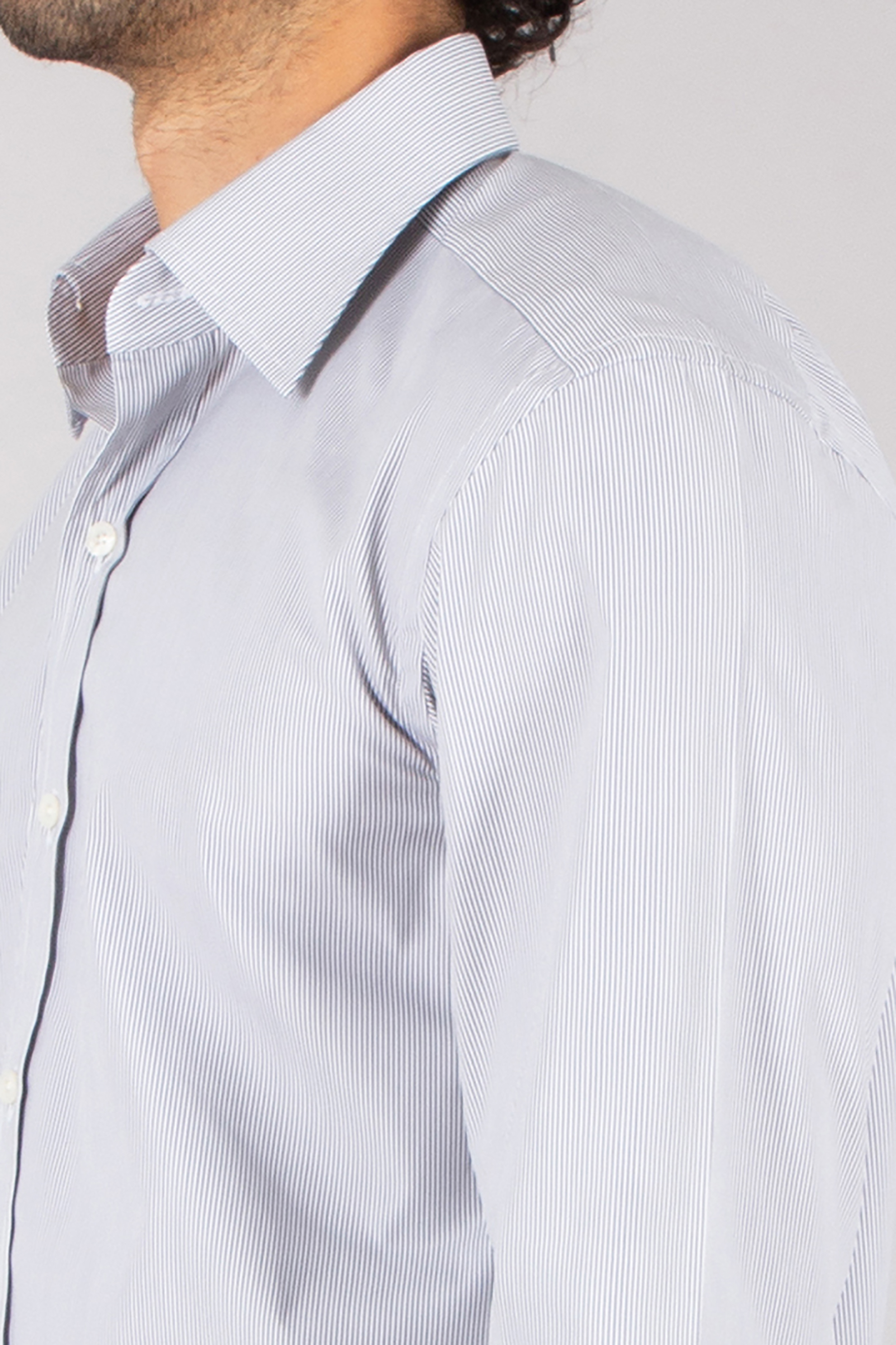 TOM FORD Classic Fit Striped Cotton Poplin Business Shirt Bekleidung, Hemd, Kleid, Hemd, Langarm, Ärmel