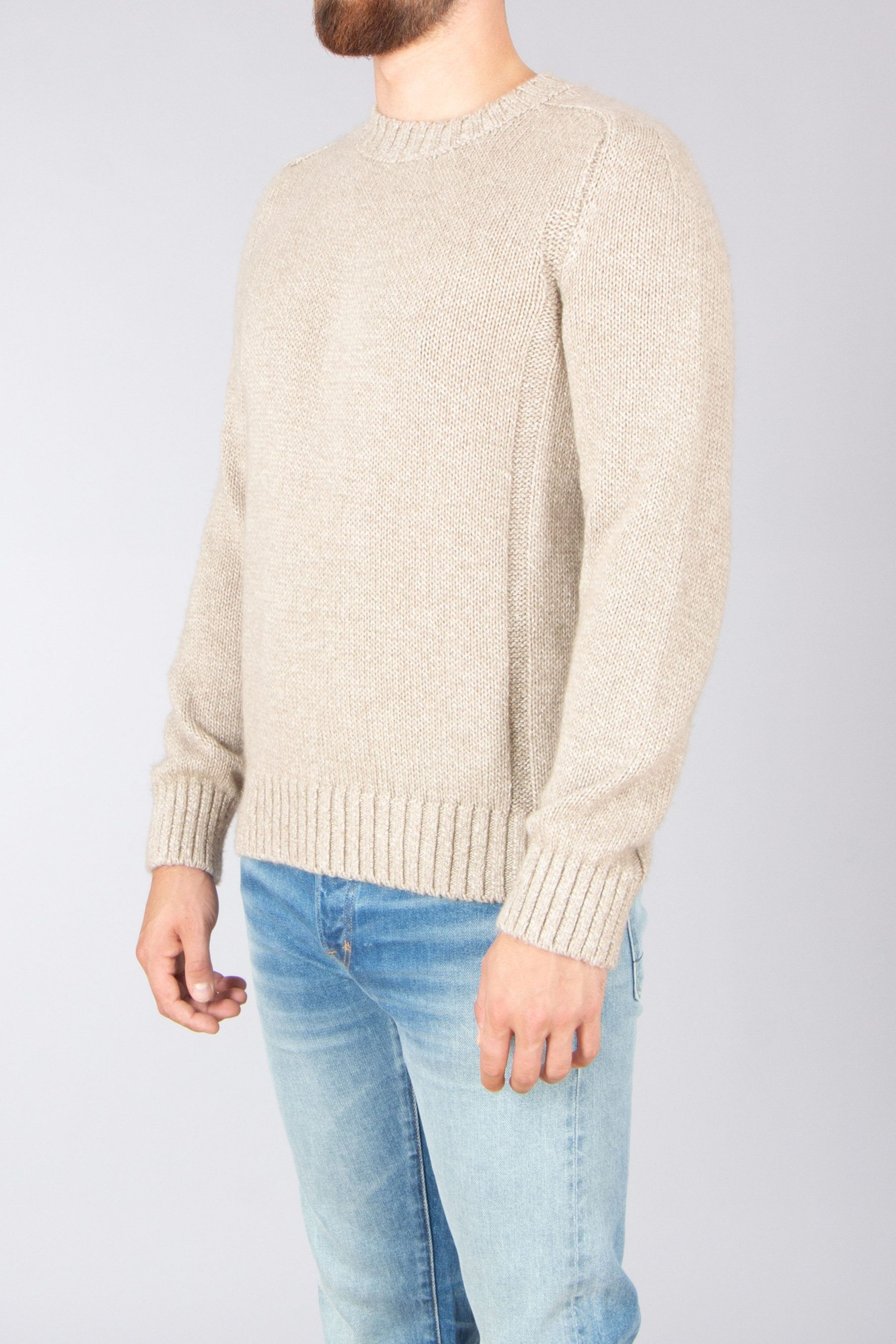 ZEGNA Regular Fit Cashmere-Linen-Cotton Blend Sweater Bekleidung, Strickwaren, Pullover