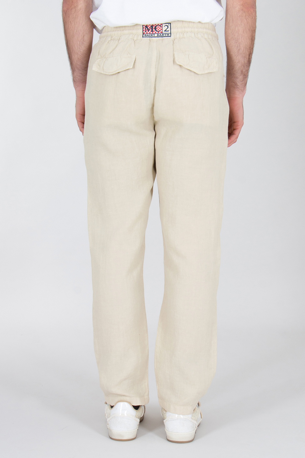 MC 2 SAINT BARTH Comfort Fit Linen Pants Calais