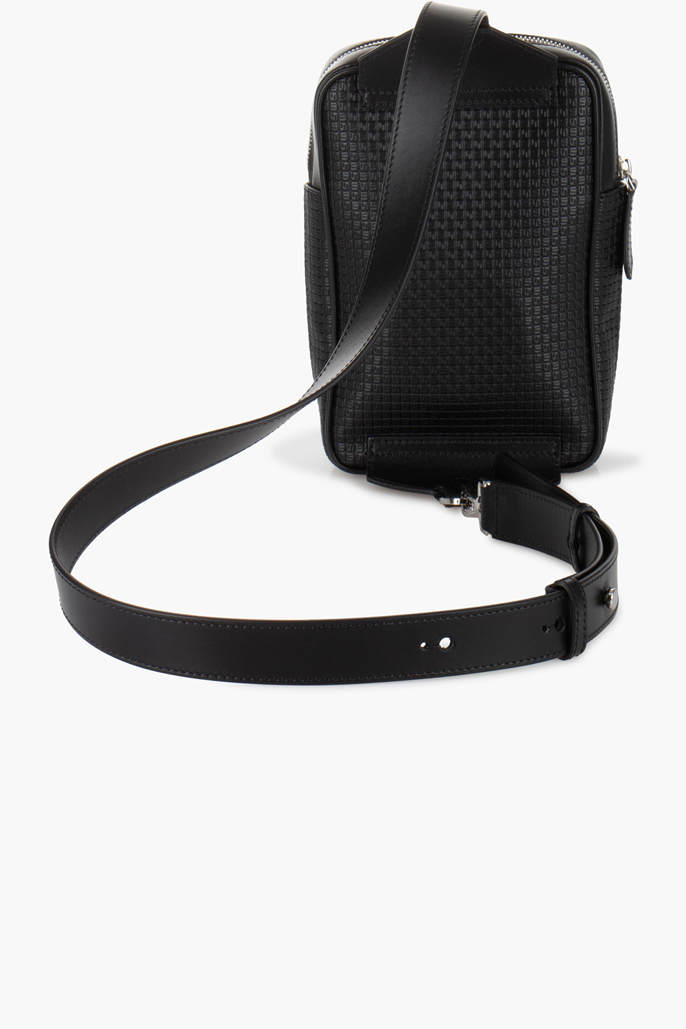 SERAPIAN Leather & Stepan Canvas Crossbody Bag