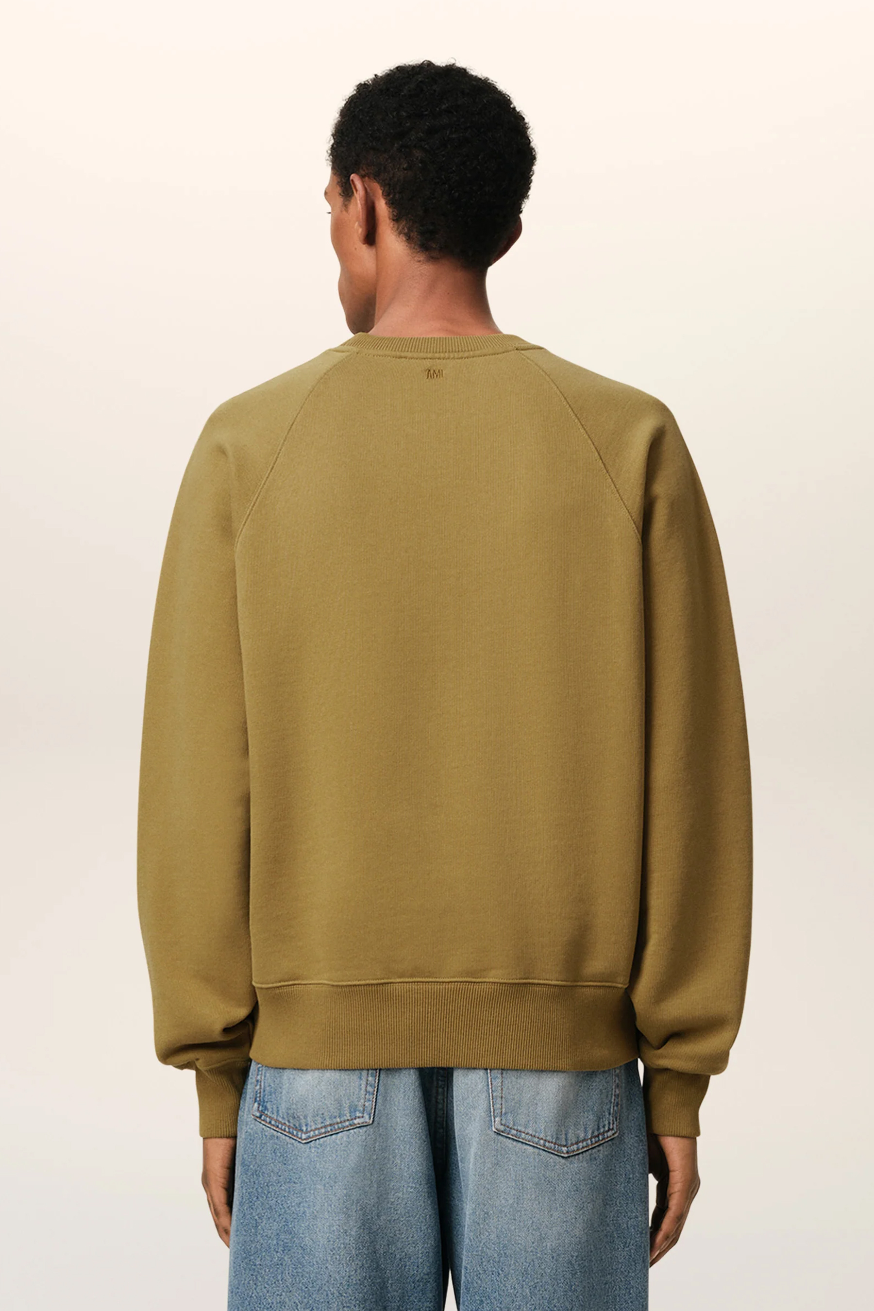 AMI PARIS Boxy Fit Ami de Coeur Organic Cotton Fleece Sweatshirt AMI PARIS Boxy Fit Ami de Coeur Organic Cotton Fleece Sweatshirt