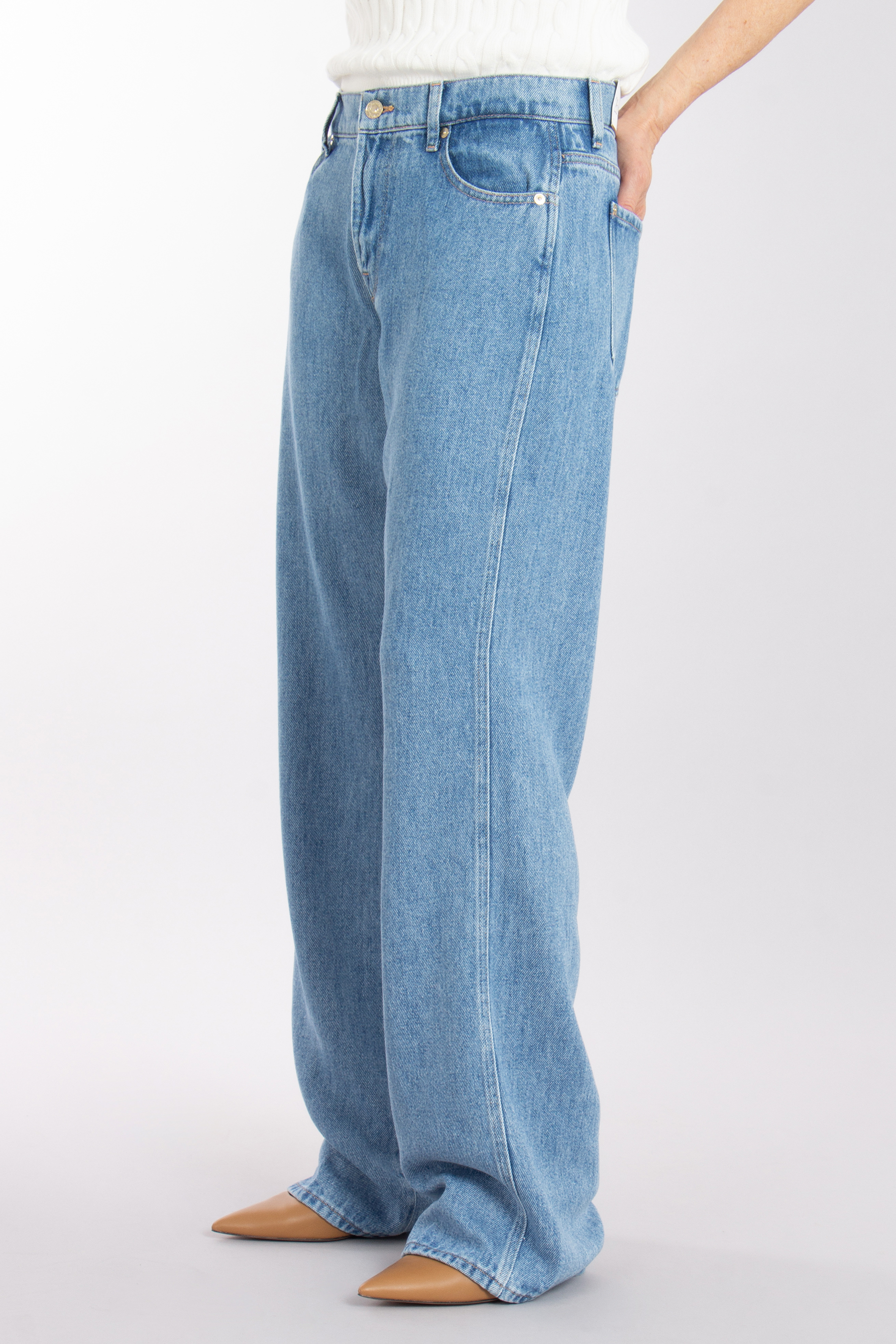 7 FOR ALL MANKIND Straight Lyocell Jeans Tess Trouser 7 FOR ALL MANKIND Straight Lyocell Jeans Tess Trouser