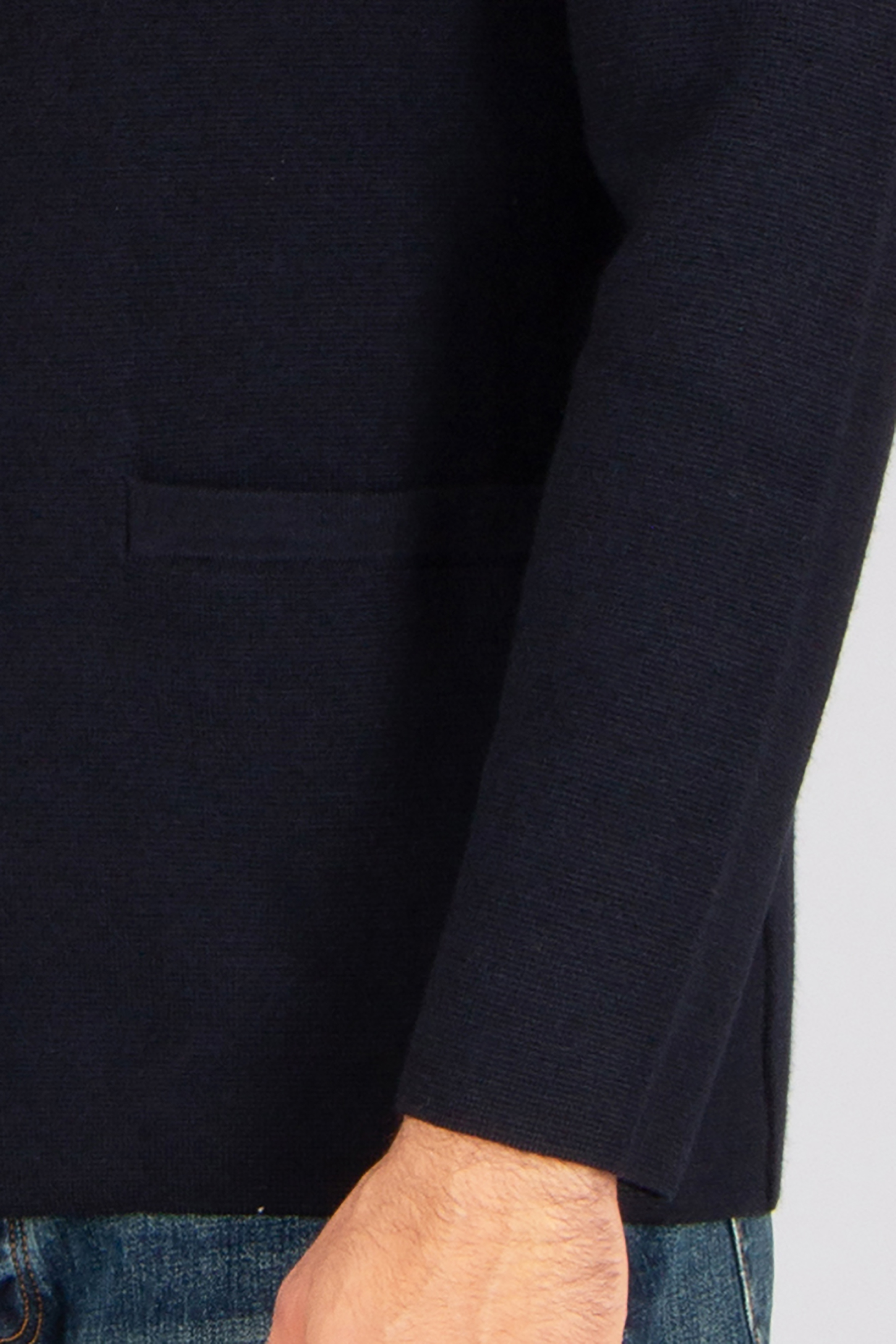 EMPORIO ARMANI Regular Fit Travel Essential Virgin Wool Cardigan Langarm, Ärmel, Blazer, Mantel, Jacke