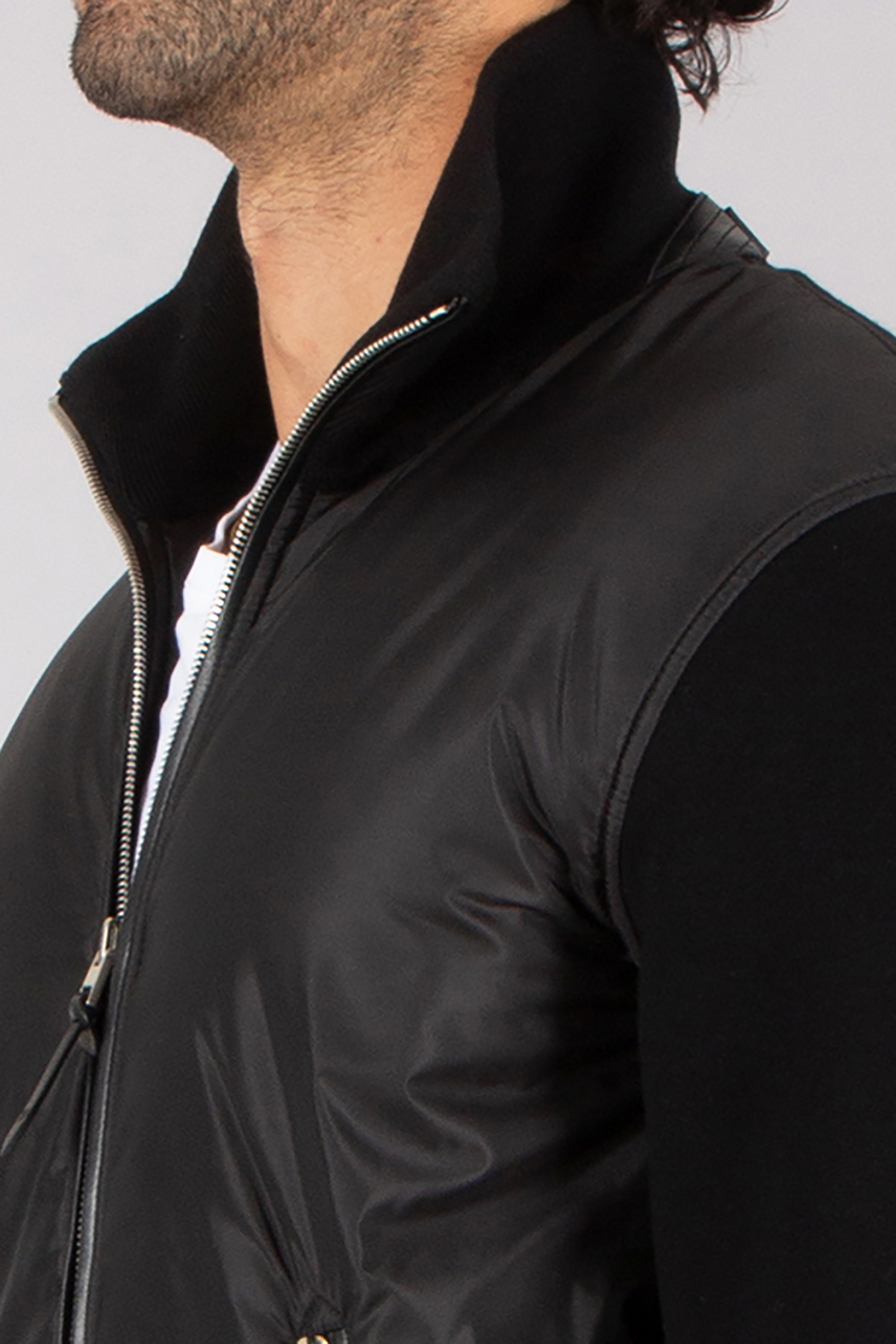TOM FORD Regular Fit Padded Wool Blend Zip Cardigan Bekleidung, Mantel, Jacke, Weste