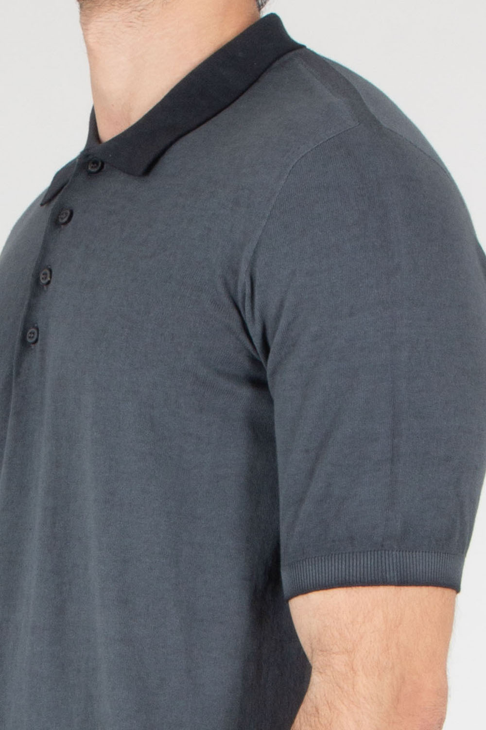 AROVESCIO Regular Fit Cotton Knit Polo