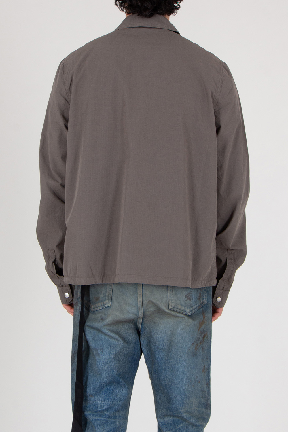 RICK OWENS DRKSHDW Zipped Jumbo Organic Ripstop Cotton Shirt Jacket