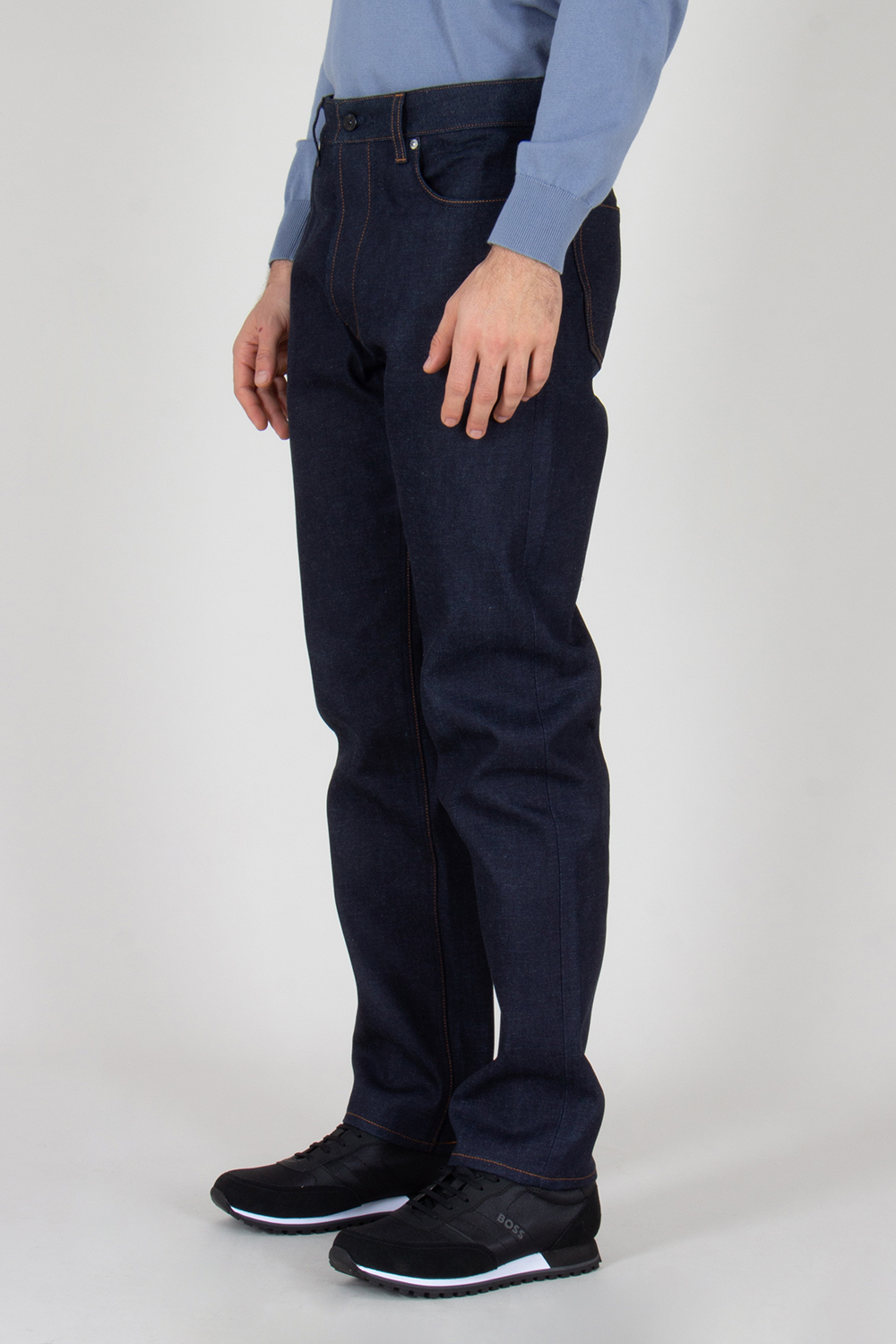 STONE ISLAND Regular Fit Raw Cotton Selvedge Denim Jeans