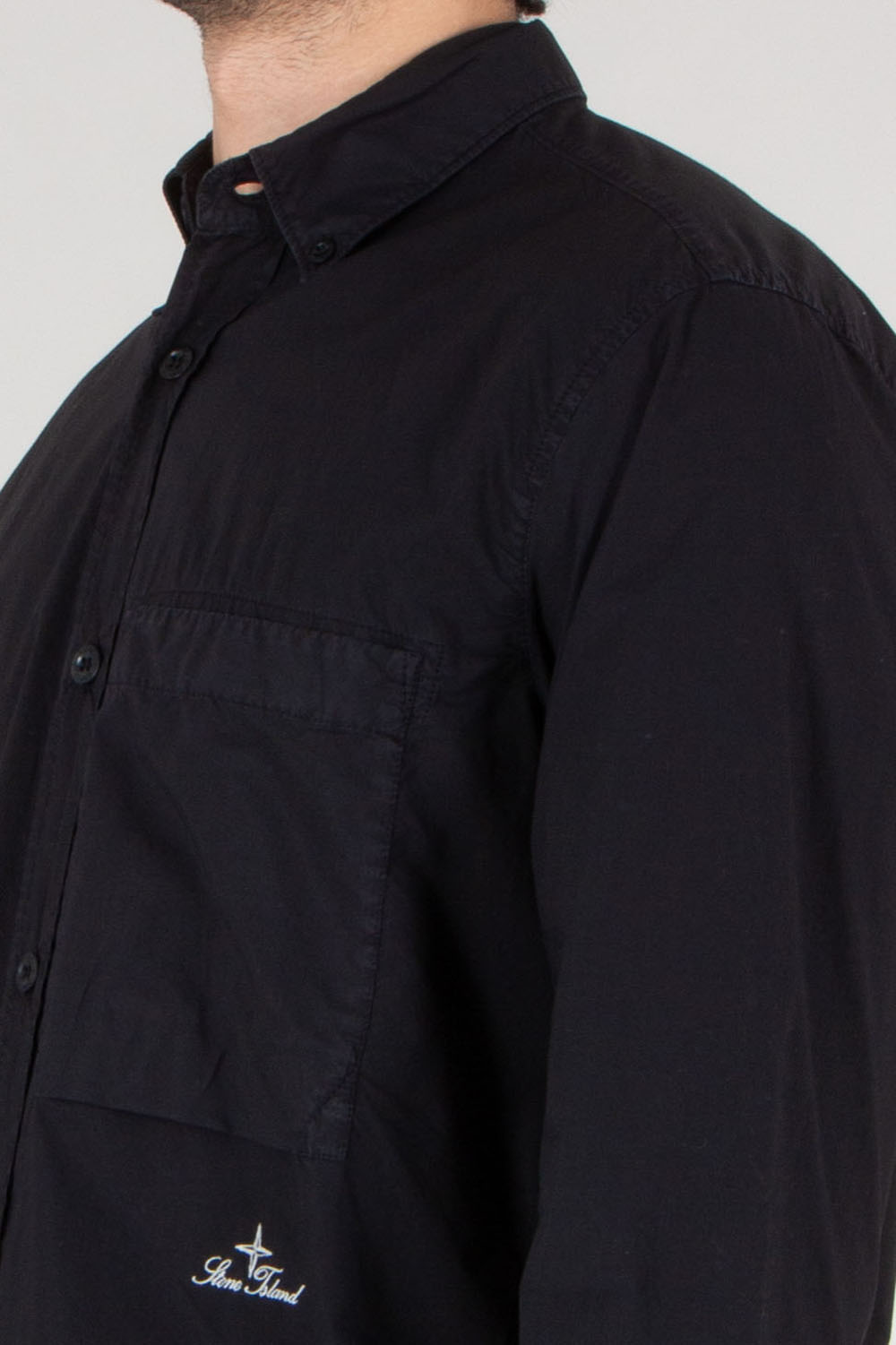 STONE ISLAND Comfort Fit Organic Cotton Oxford Button-Down Shirt