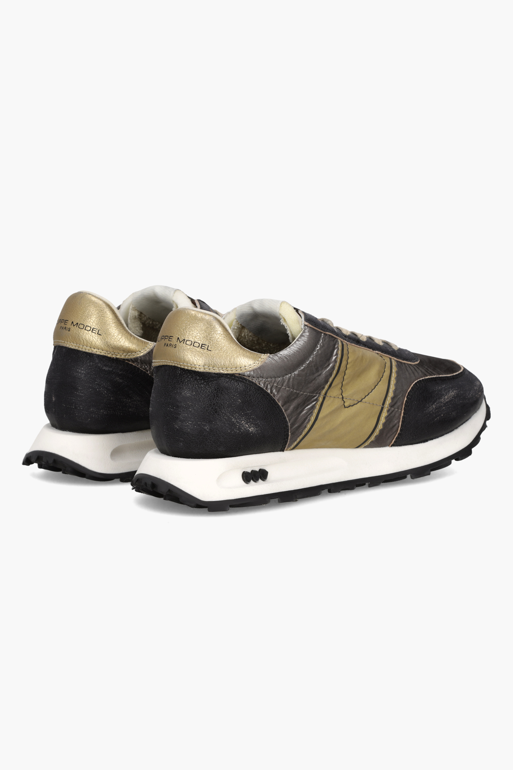 PHILIPPE MODEL Metallic Leather Sneakers Tour Low Bekleidung, Schuhwerk, Schuh, Sneaker, Wildleder