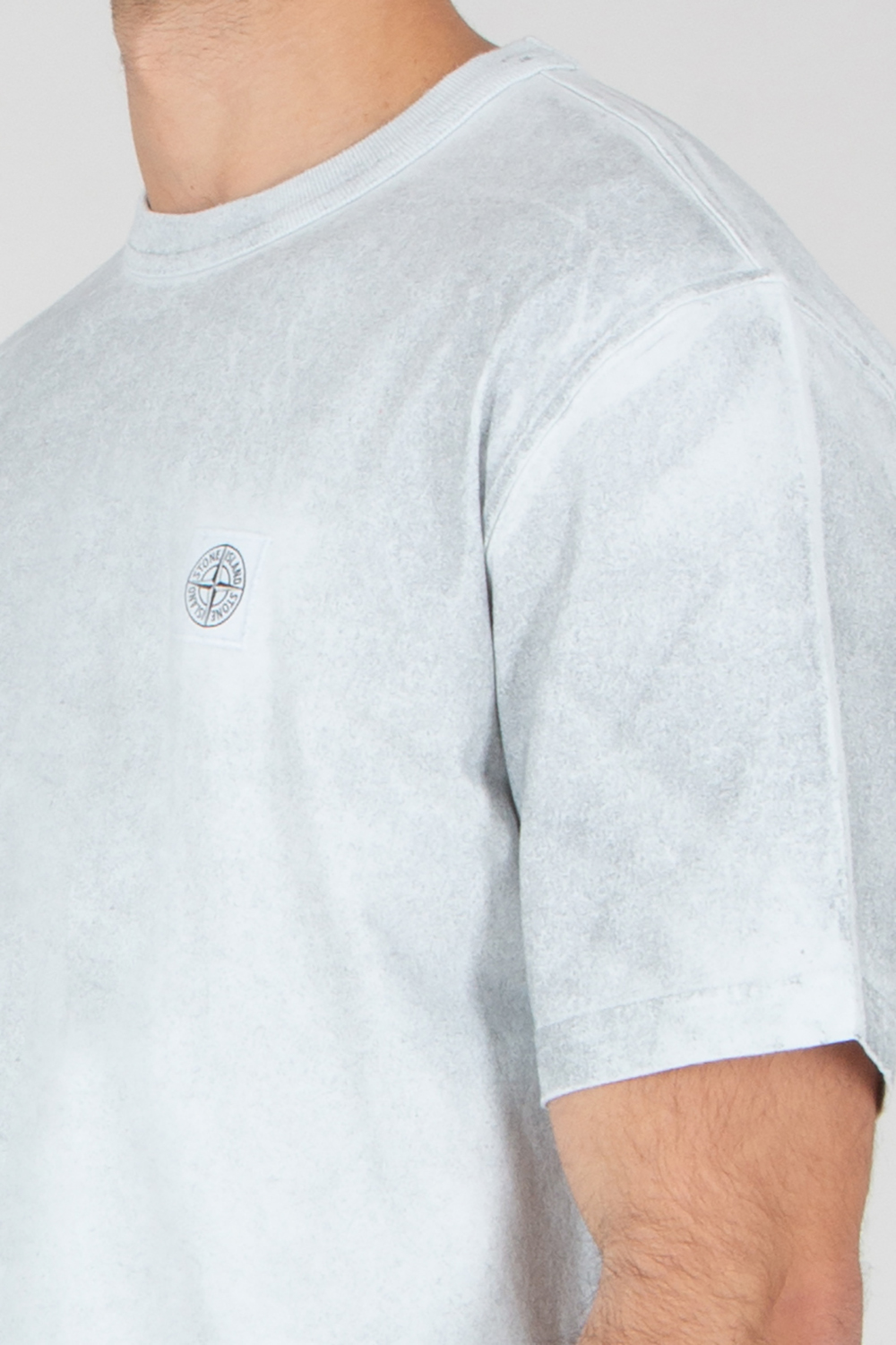 STONE ISLAND Regular Fit Reflective Combed Organic Cotton Jersey T-Shirt