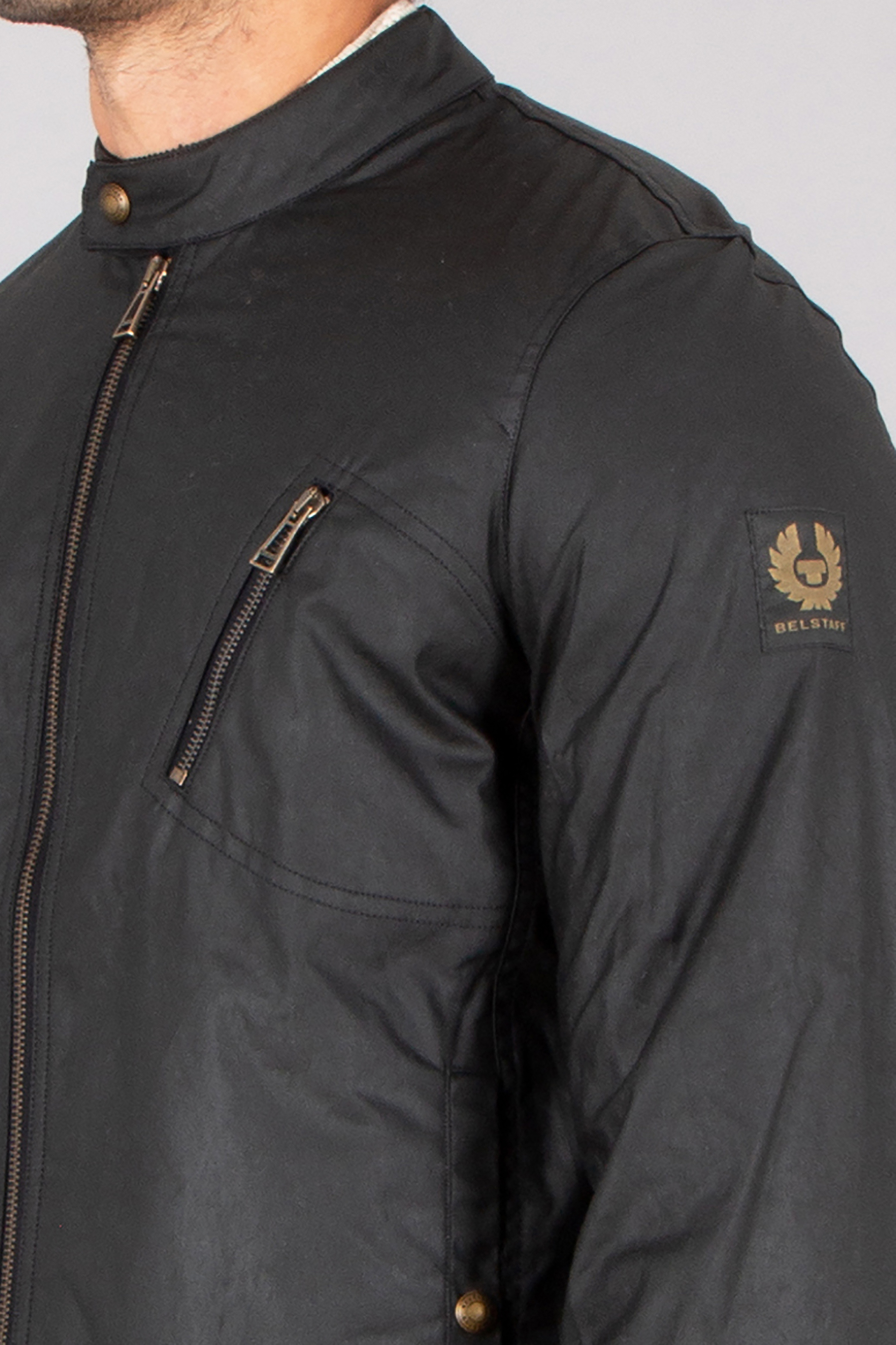 BELSTAFF Slim Fit Waxed Cotton Jacket Sideline Bekleidung, Mantel, Jacke