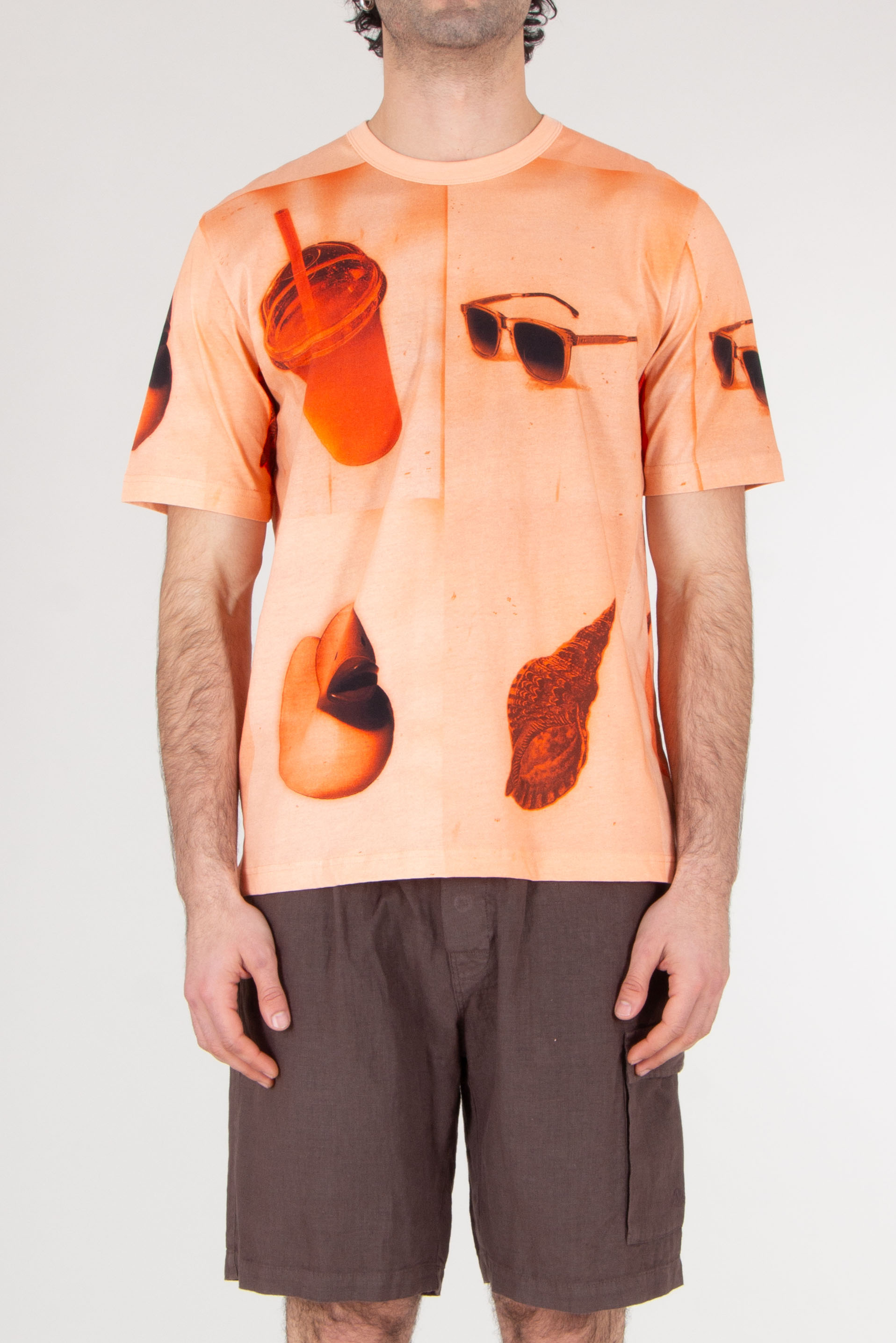 PAUL SMITH Regular Fit Fully Printed Short Sleeve T-Shirt