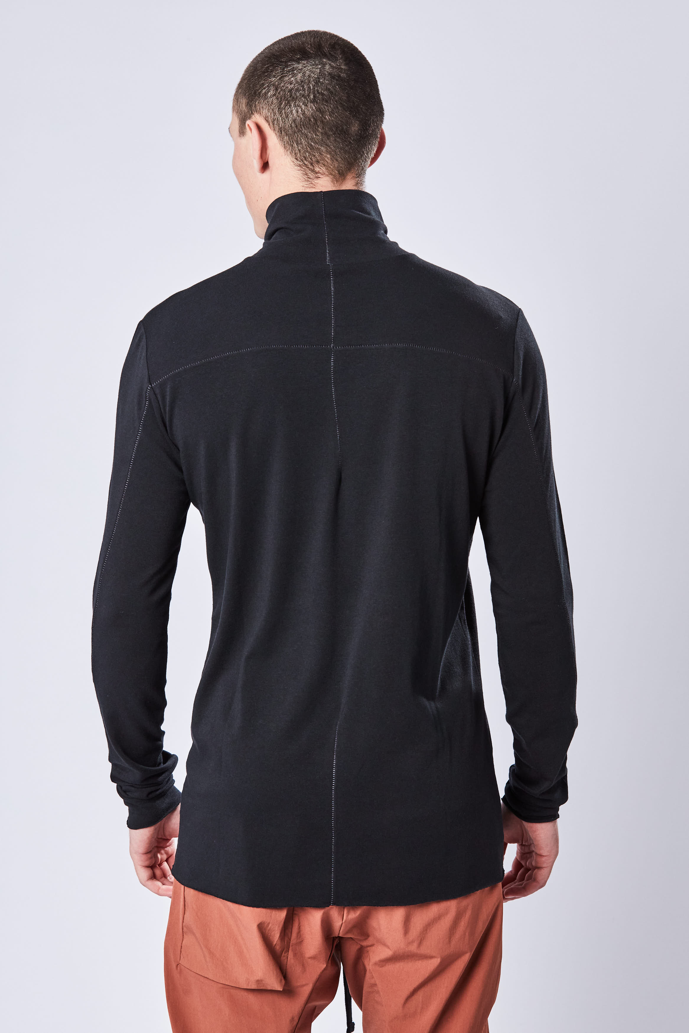 THOM KROM Cotton Modal Jersey Turtleneck Long Sleeve T-Shirt THOM KROM Cotton Modal Jersey Turtleneck Long Sleeve T-Shirt
