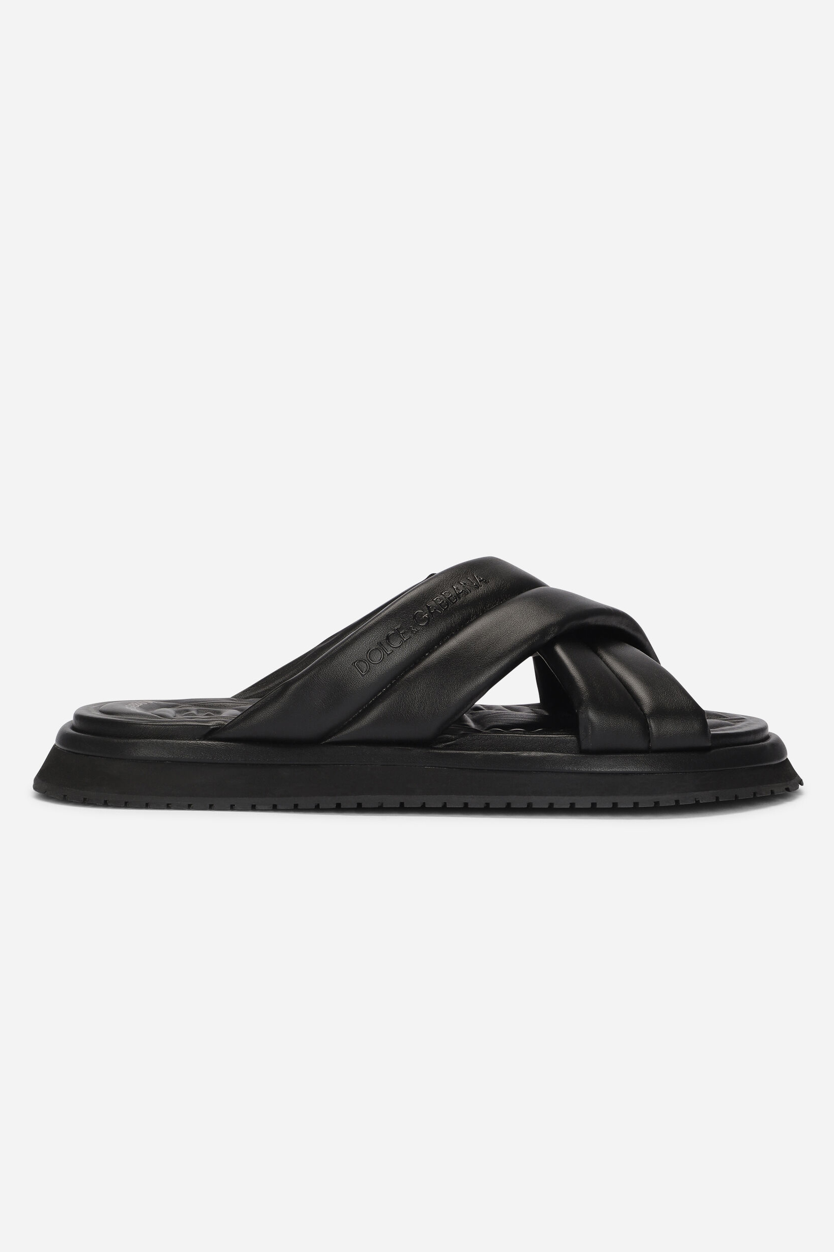 DOLCE & GABBANA Faux Leather Sandals Saint Barth DOLCE & GABBANA Faux Leather Sandals Saint Barth