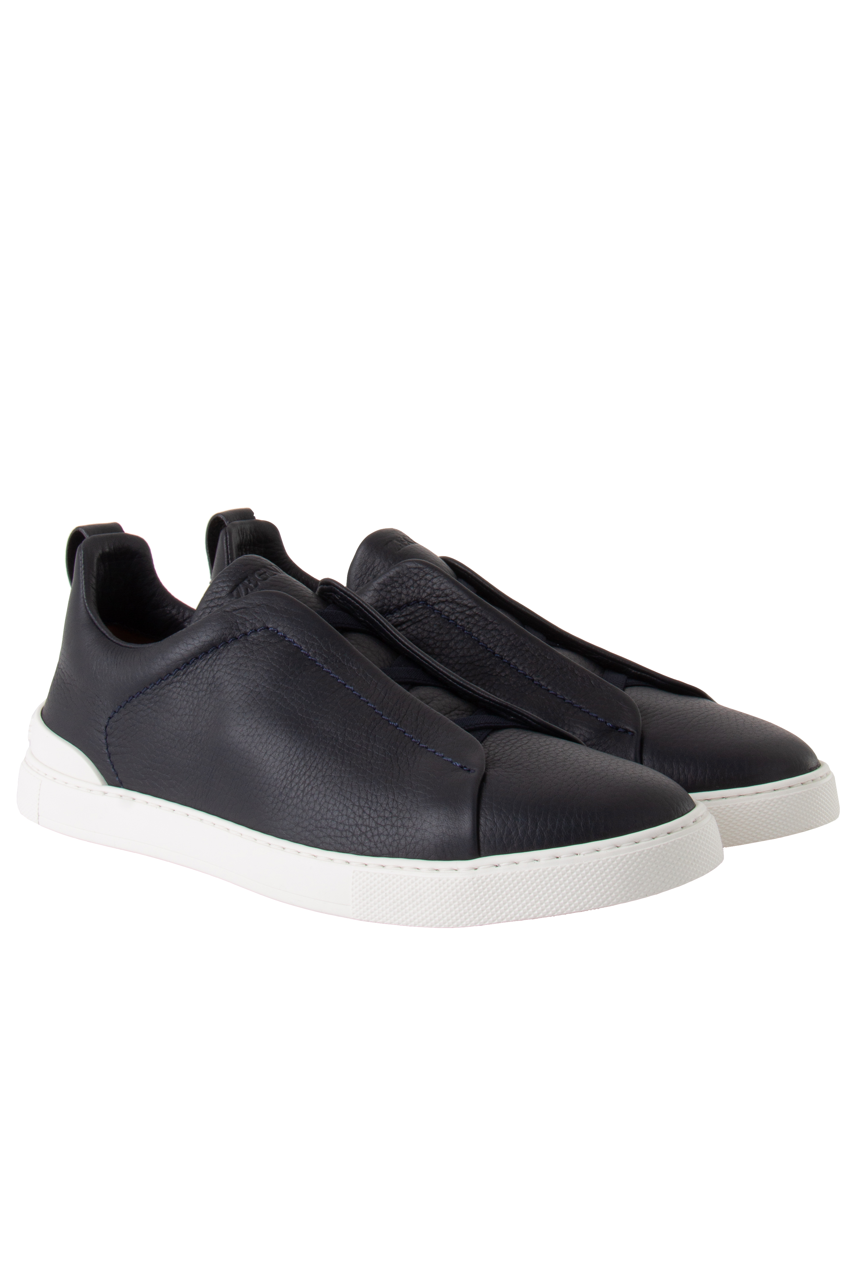 ZEGNA Leather Sneakers Triple Stitch ZEGNA Leather Sneakers Triple Stitch