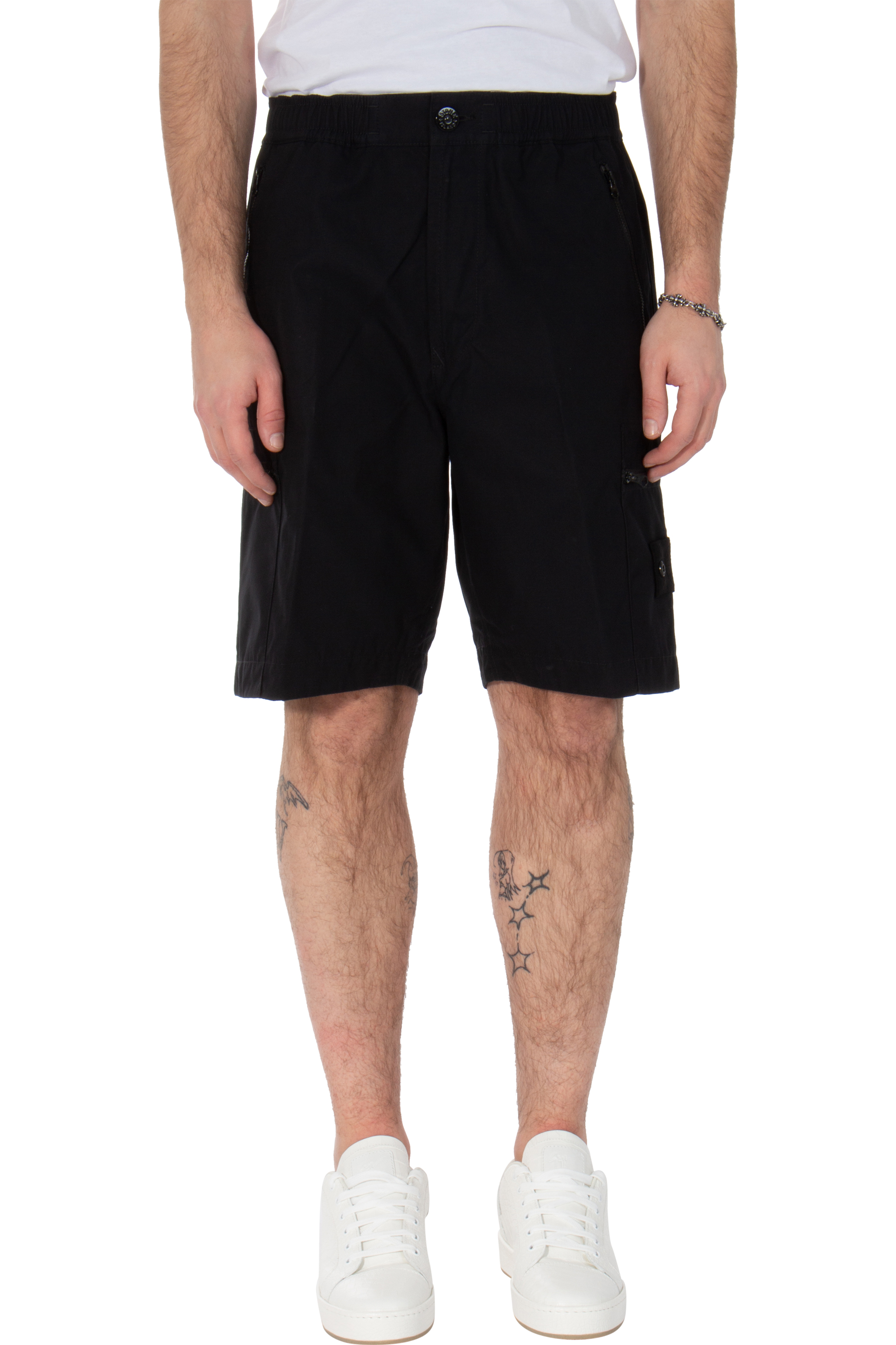 STONE ISLAND Ghost Piece Comfort Organic Cotton Shorts