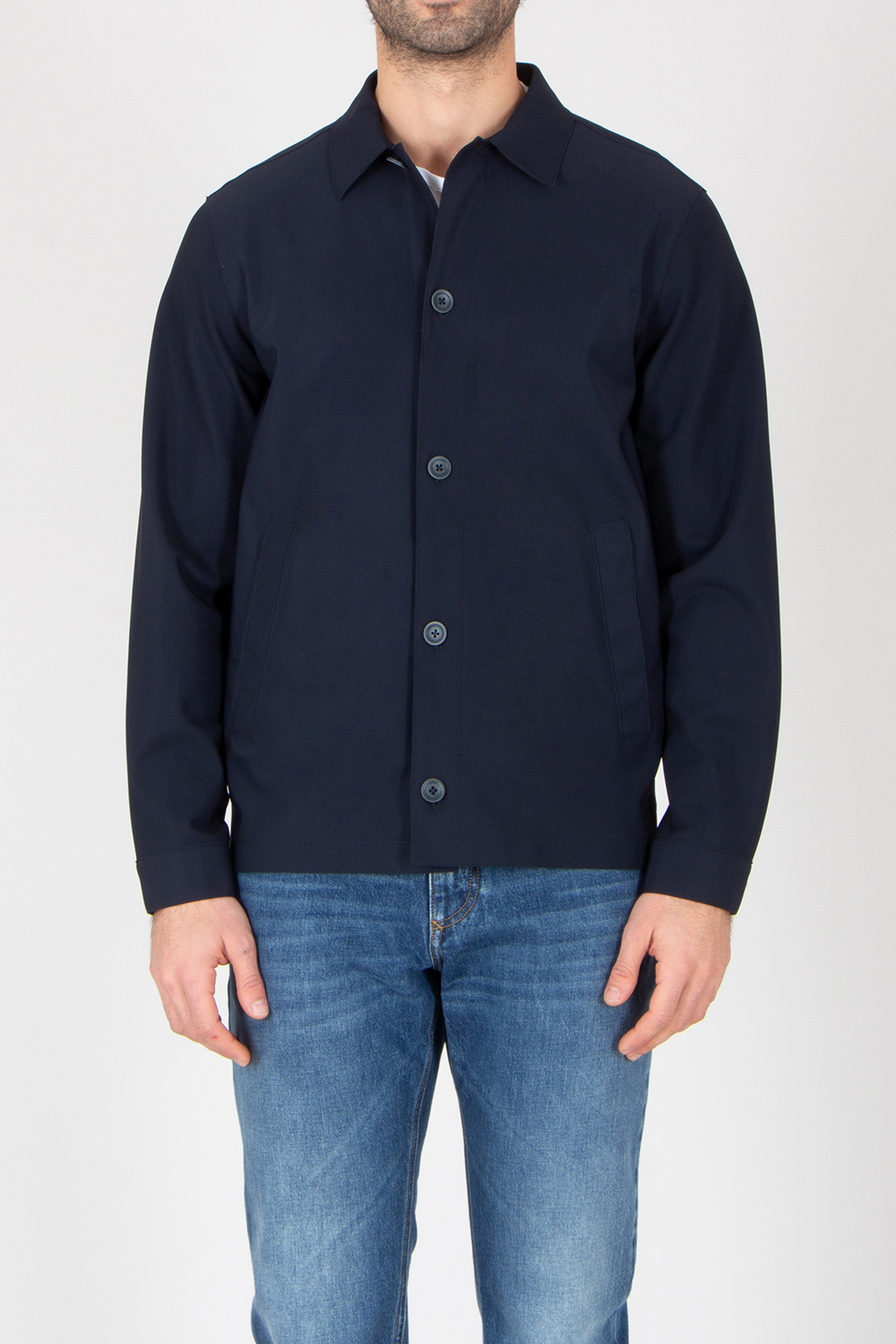 HERNO Regular Fit Light Scuba Shirt Jacket