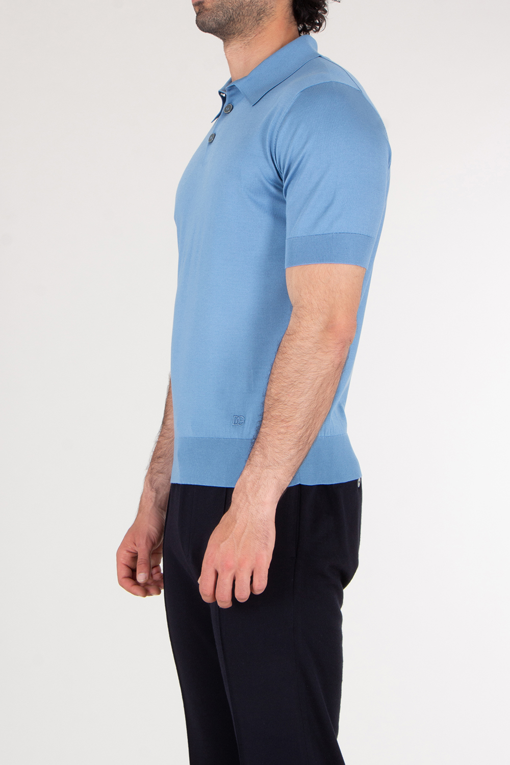 DOLCE & GABBANA  Serafino Silk Embroidered Polo 