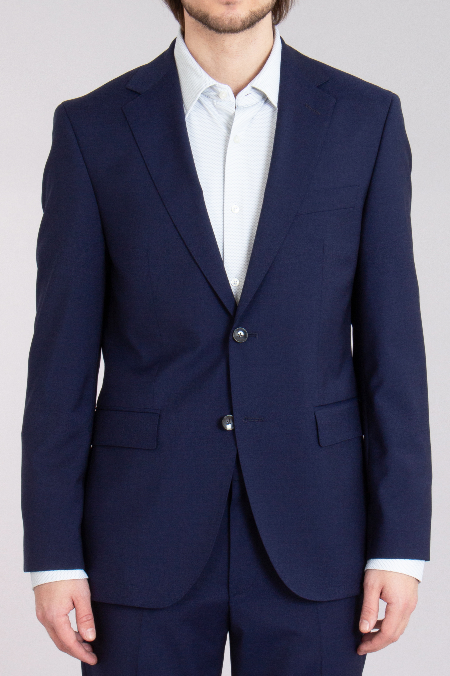 BOSS Regular Fit Natural Bi-Stretch Wool Suit Jacket H-Jeckson BOSS Regular Fit Natural Bi-Stretch Wool Suit Jacket H-Jeckson