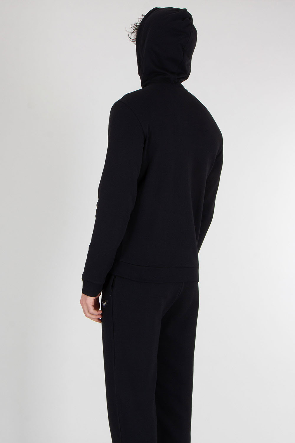 EMPORIO ARMANI Regular Fit Cotton-Modal French Terry Loungewear Zip-Up Hoodie