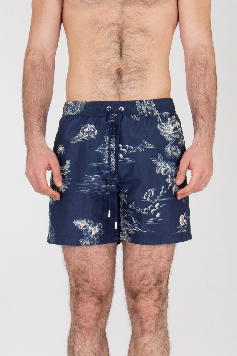MONCLERI Floral Print Swim Shorts