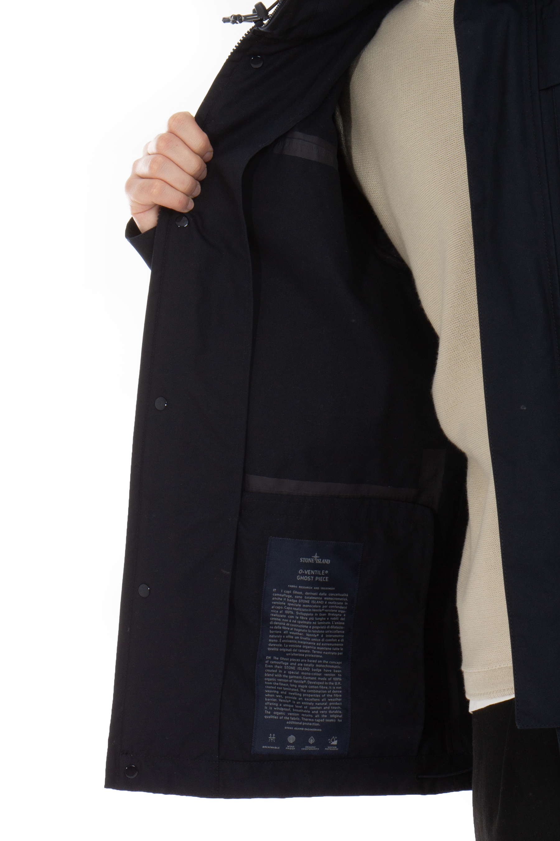 STONE ISLAND Ghost Piece O-Ventile Jacket