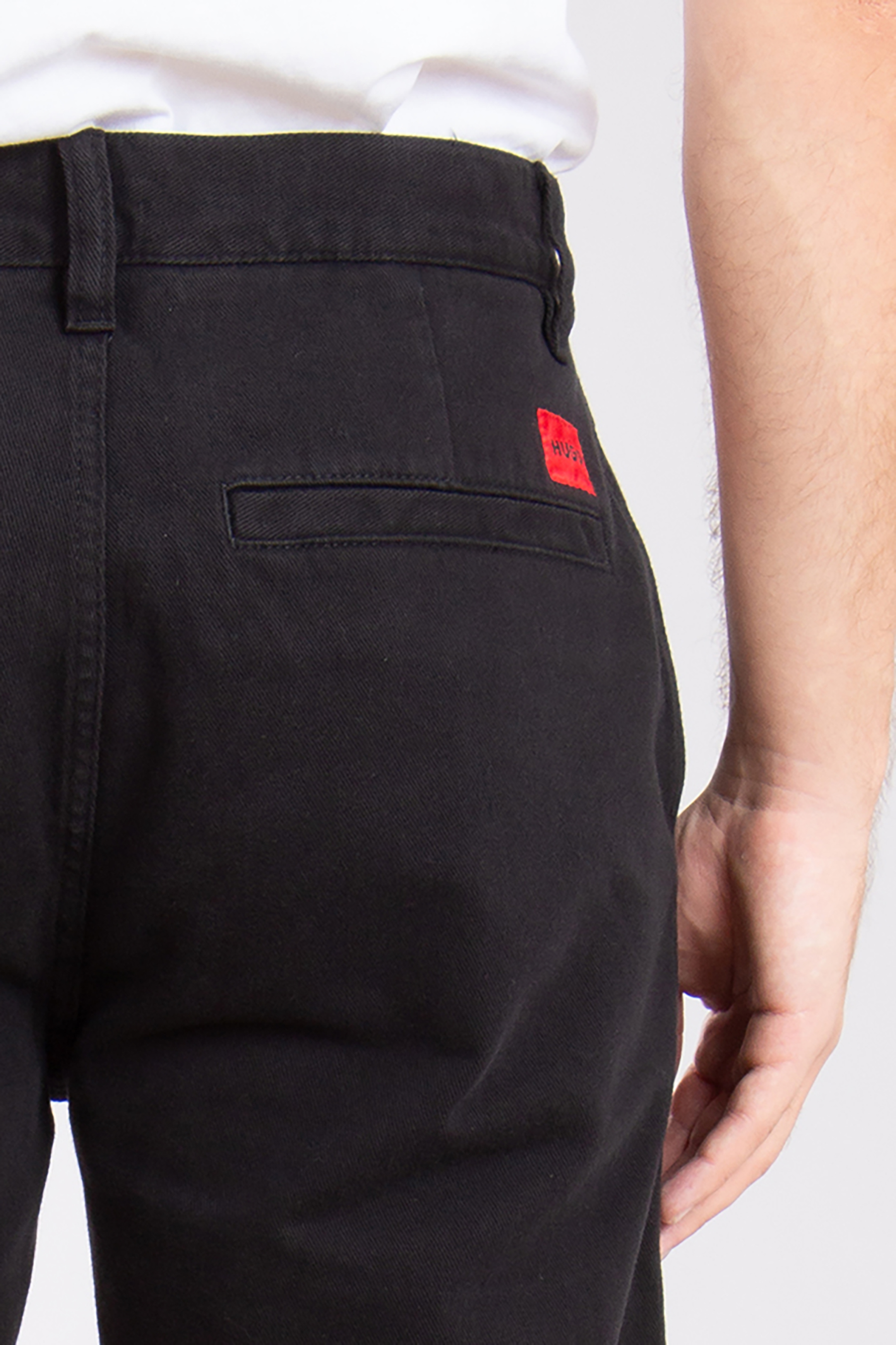 HUGO Tapered Fit Cotton Twill Pants Zeebo