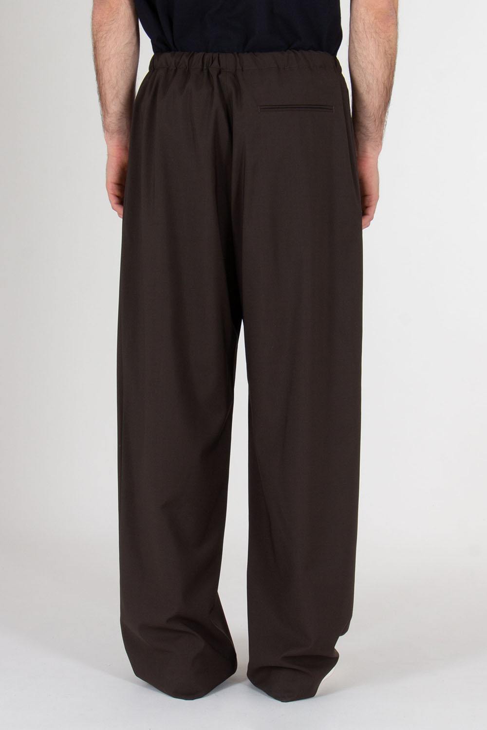 BECKHAM x BOSS Relaxed Fit Wide Leg Trousers 