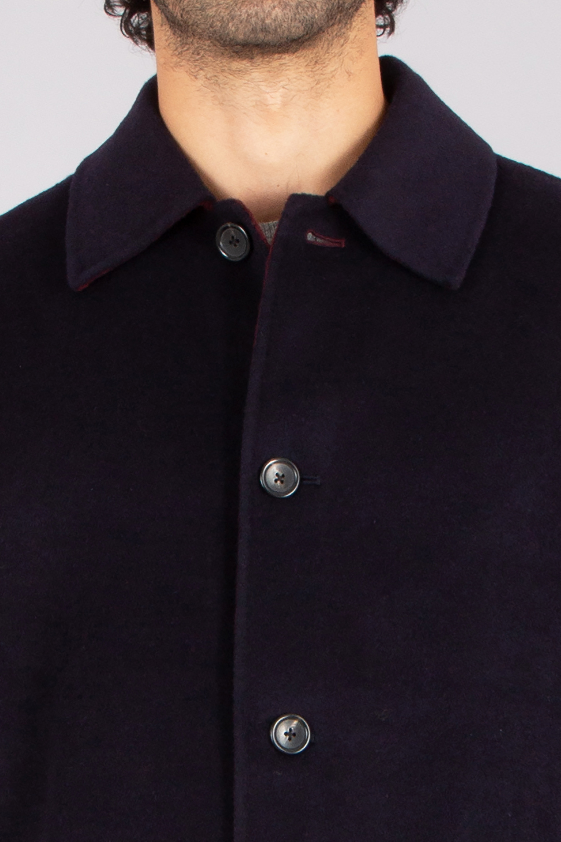 PAUL SMITH Regular Fit Double-Face Wool Blend Overcoat Mantel, Hemd, Erwachsener, Mann, Person