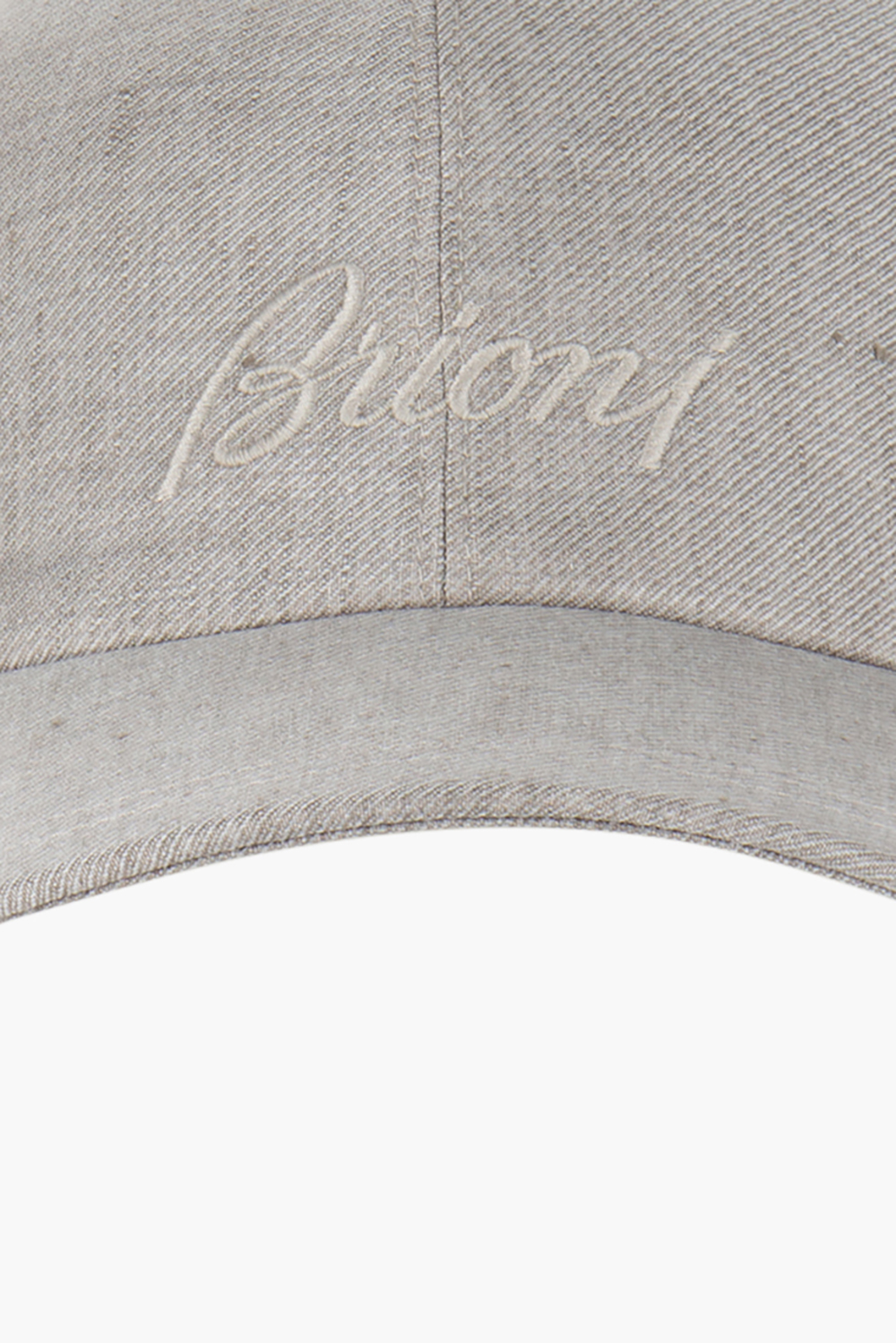 BRIONI Embroidered Linen-Wool Blend Baseball Cap 