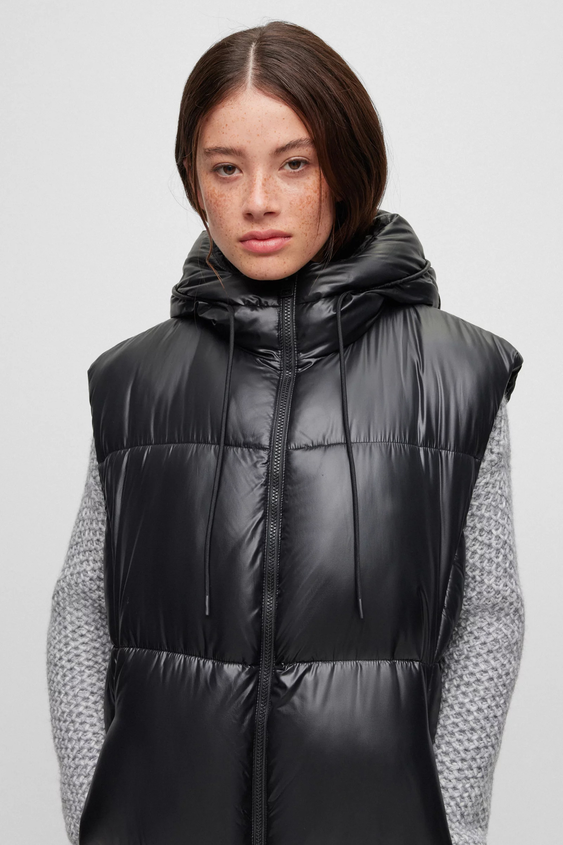 HUGO Quilted Recycled Synthetics Vest Felixia HUGO Quilted Recycled Synthetics Vest Felixia